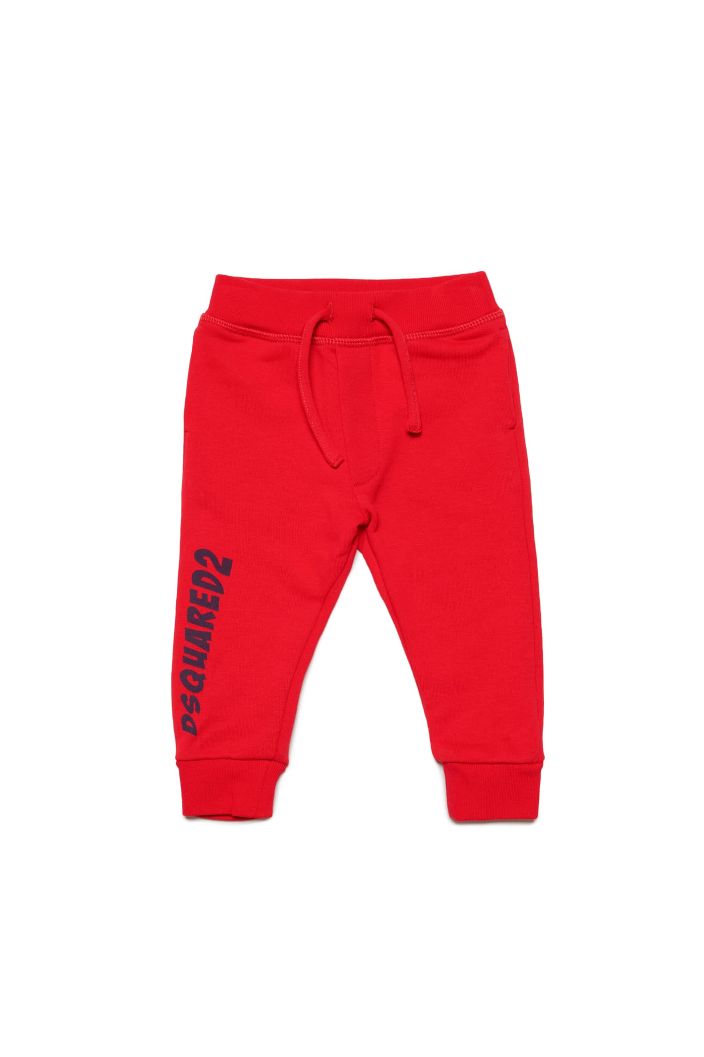 DSQUARED2 D2P620B TROUSERS DSQUARED FLEECE JOGGER PANTS WITH WROOOM LOGO