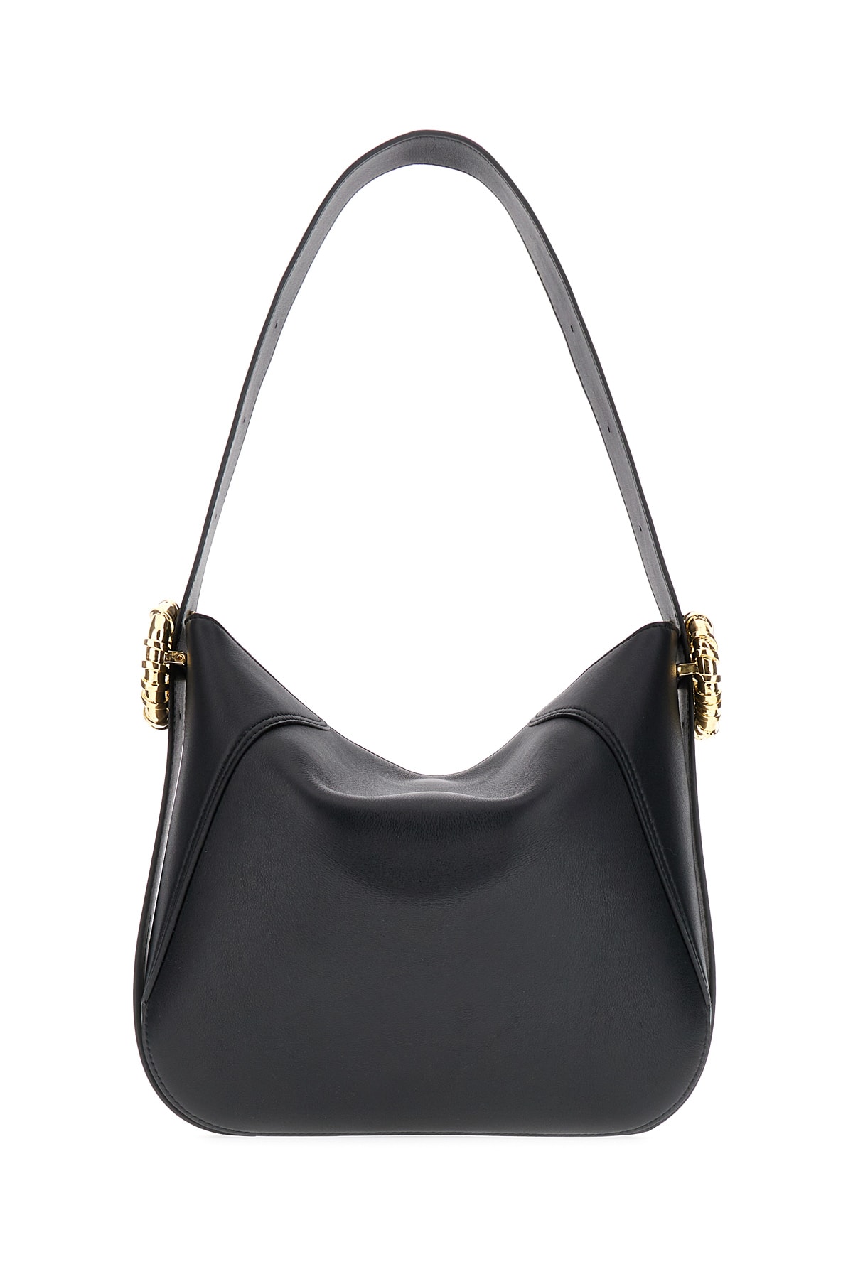 Shop Lanvin Black Leather Small-medium Melodie Shoulder Bag In 10