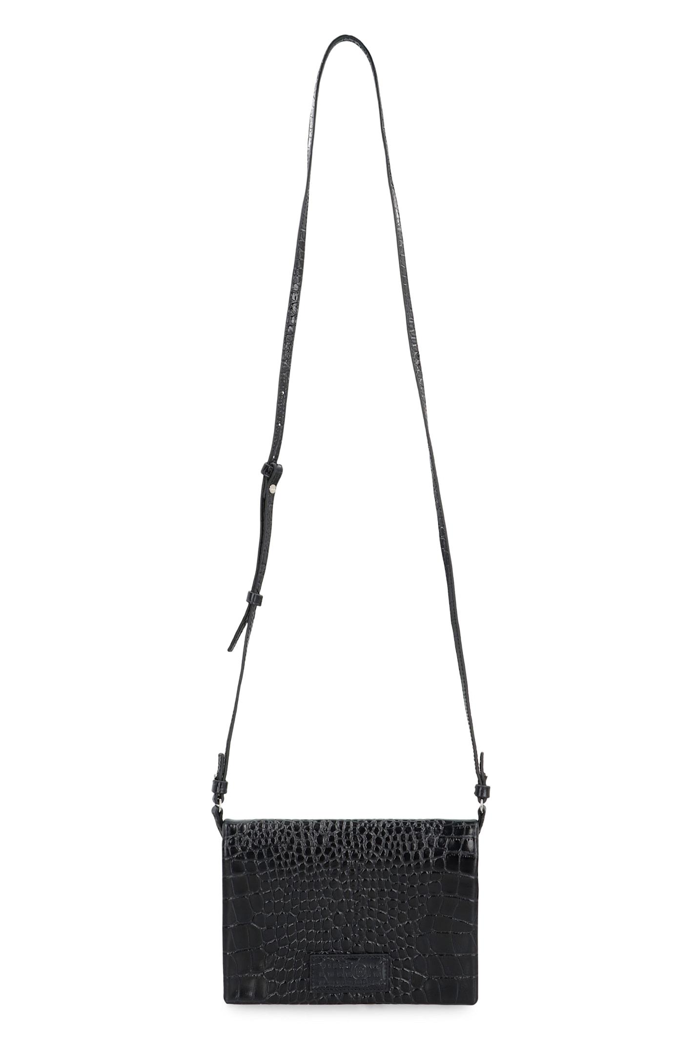Mm6 Maison Margiela Shoulder Bag Made Of Leather In Black