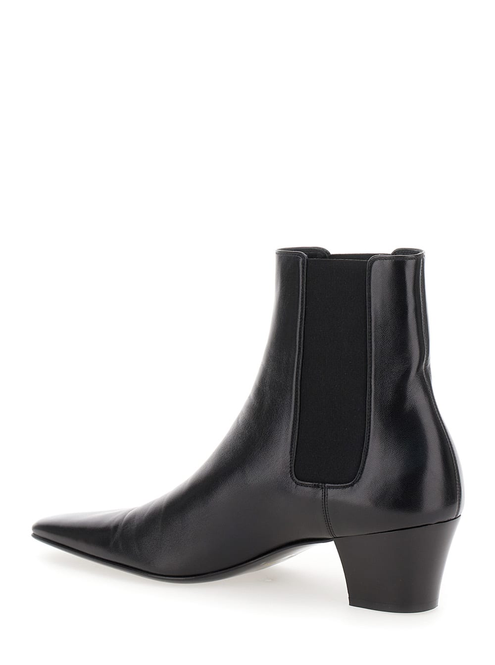 SAINT LAURENT RAINER BLACK CHELSEA BOOTS WITH CUBAN HEEL IN SMOOTH LEATHER MAN 