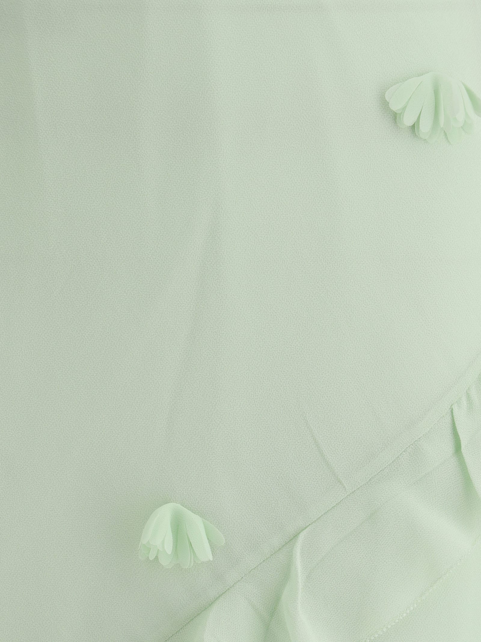 Self-portrait Self Portrait Long Georgette Dress With Floral Applique