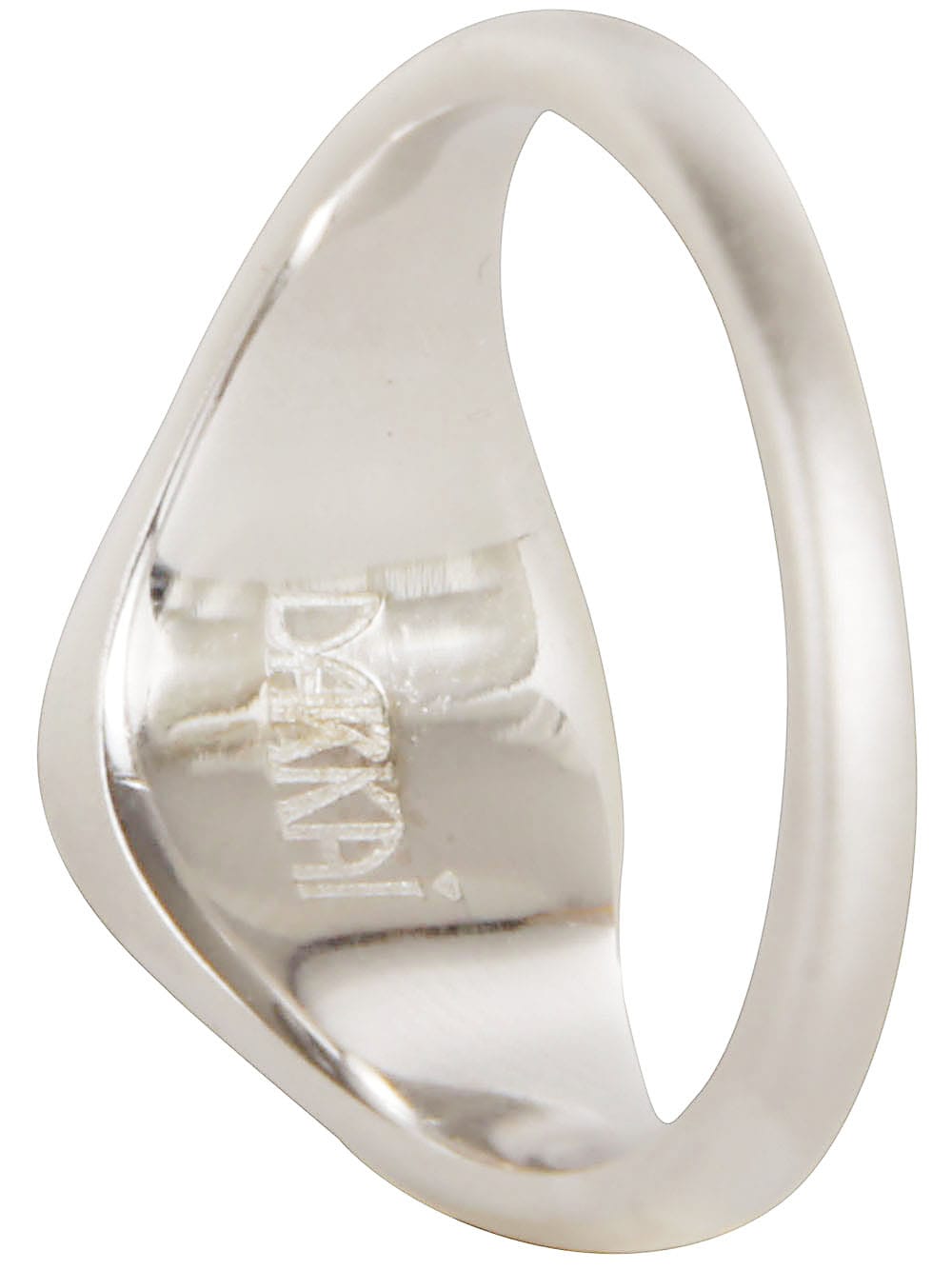 Shop Darkai Chevalier Ring In White Metal