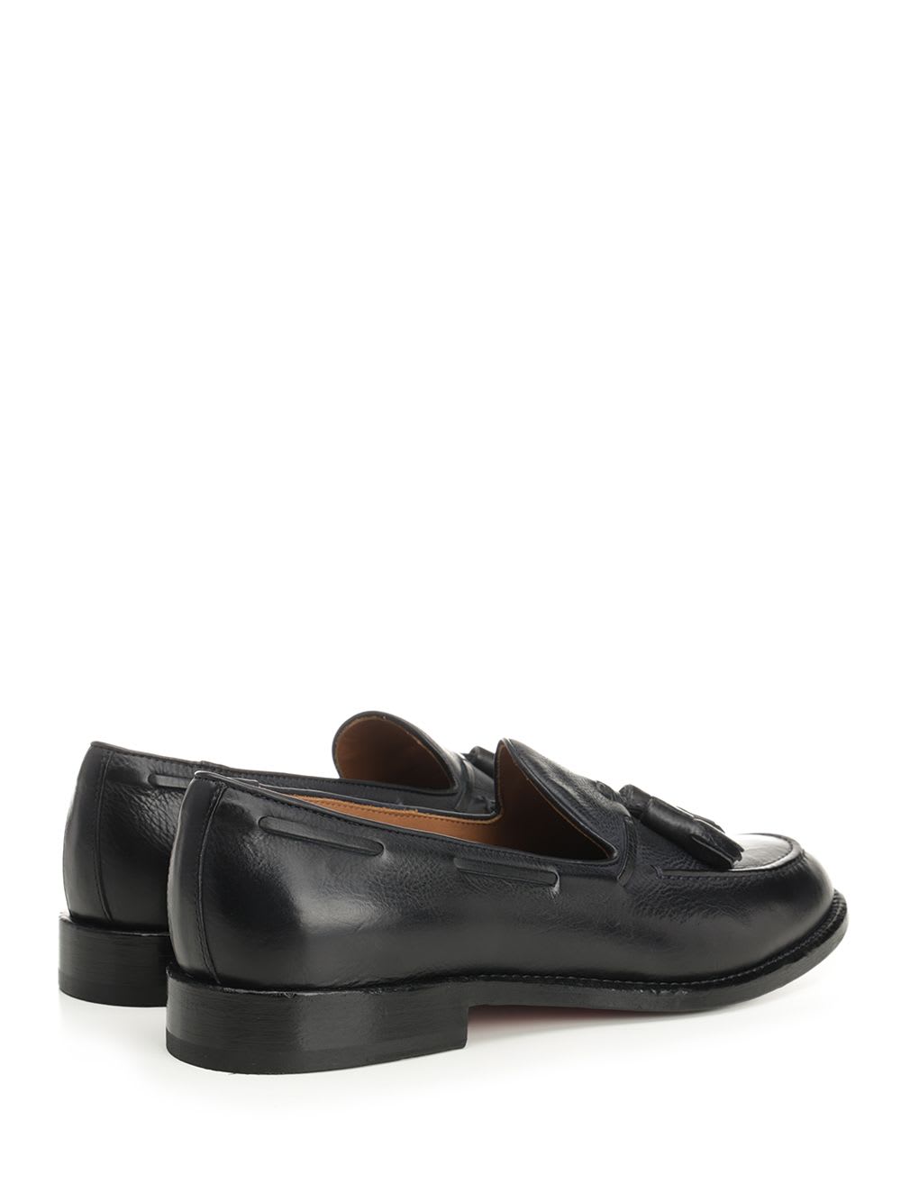 Shop Corvari Blue Leather Mocassin