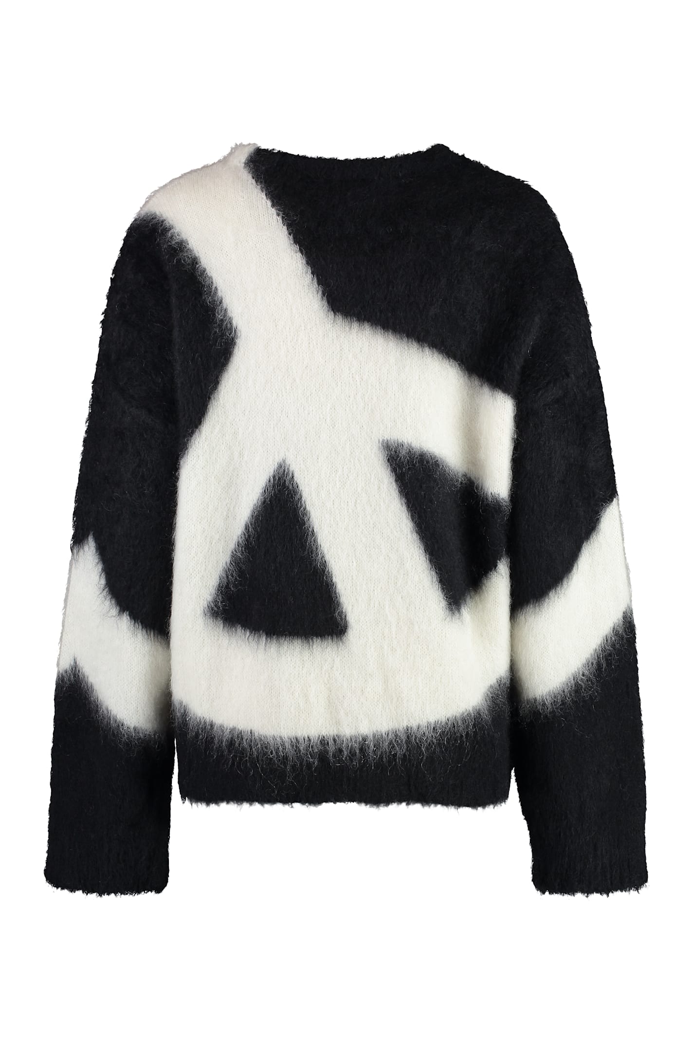 Shop Moschino Wool Blend Pullover In Black