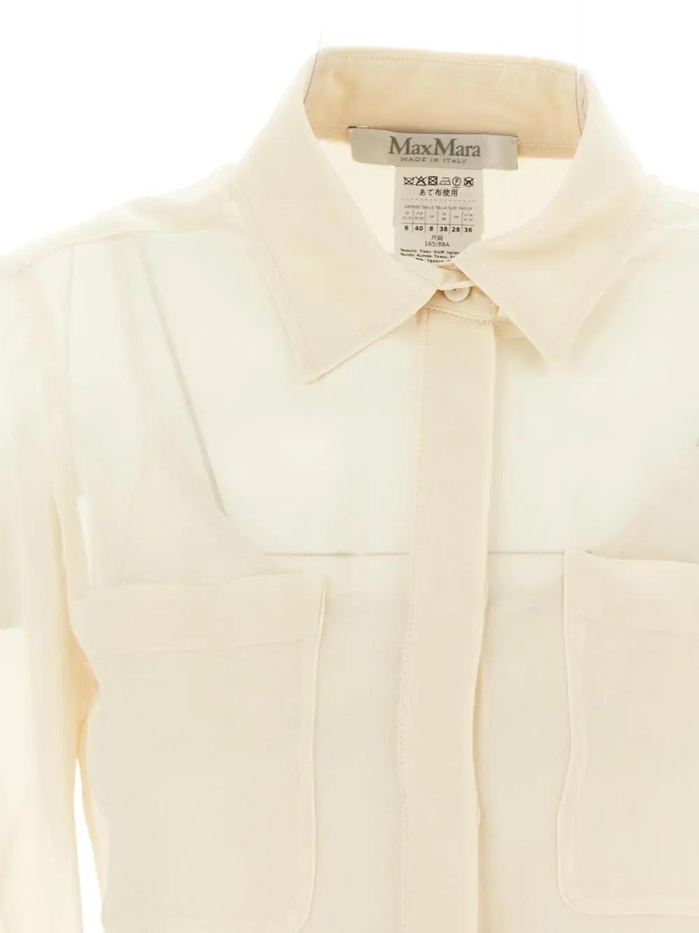 Shop Max Mara Vongola Shirt In White