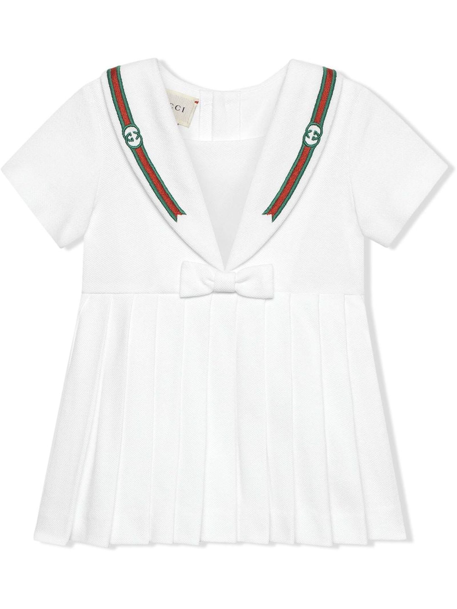 Gucci White Stretch-cotton Dress