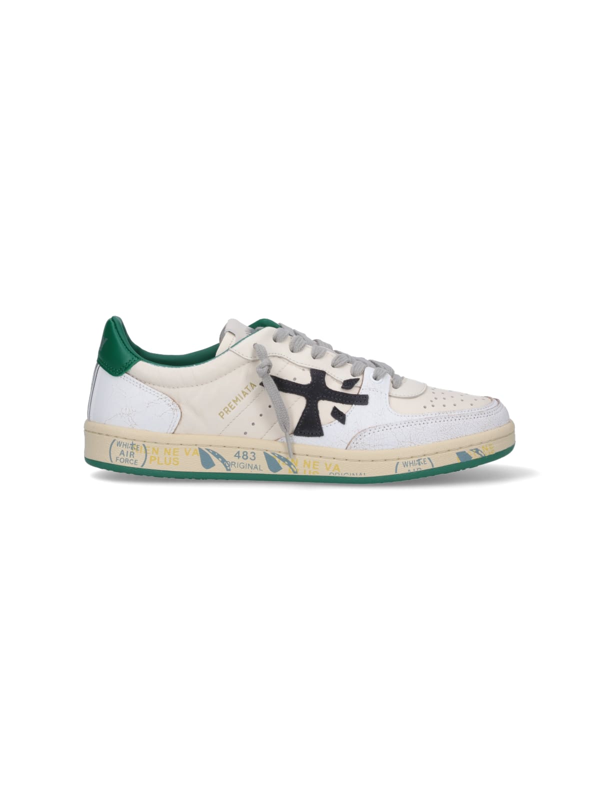 Shop Premiata Bsktclay Bskt Clay 6778 Sneakers In Green