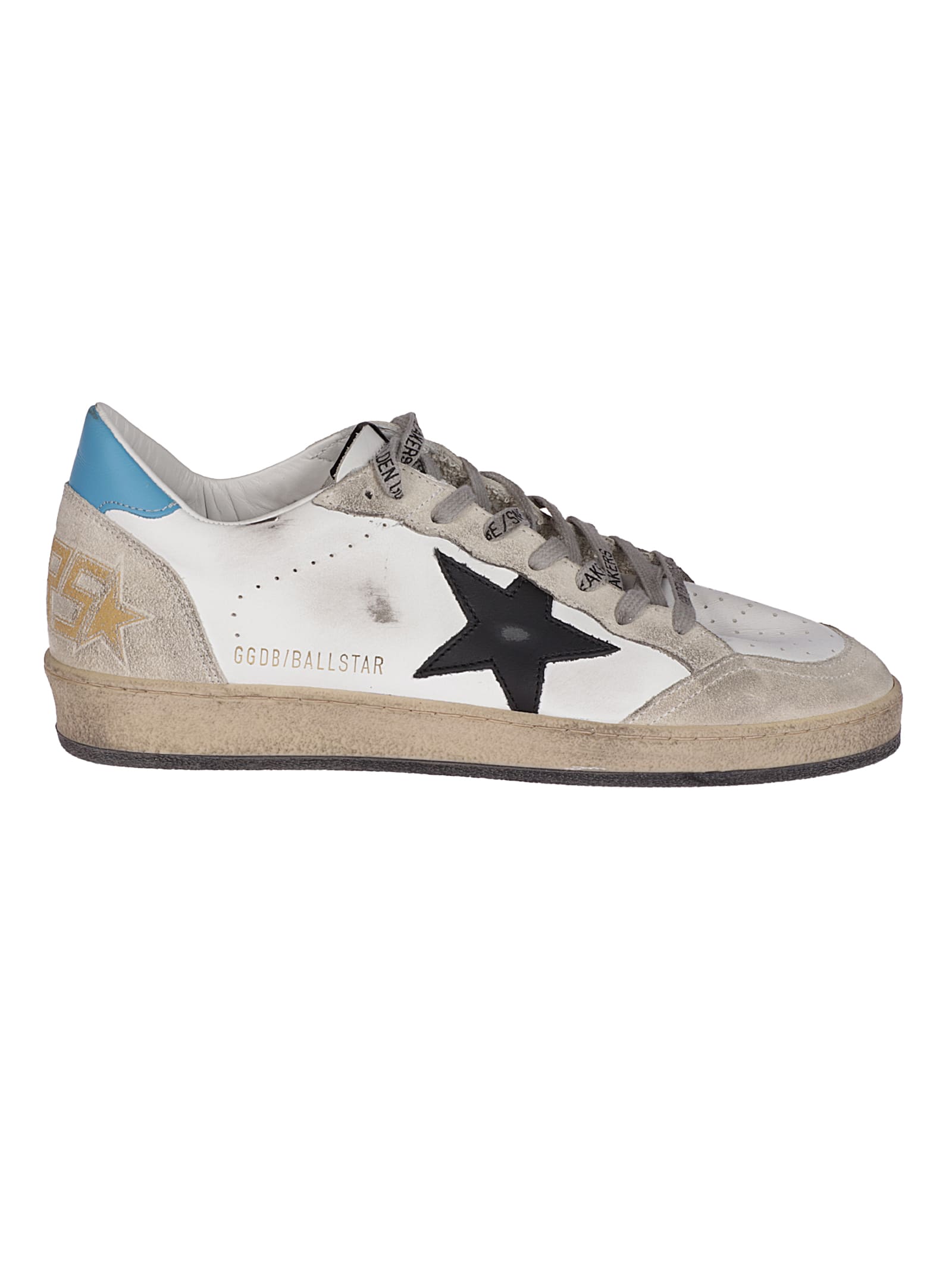 Golden Goose Ballstar Leather Upper And Star Suede Toe And Spur