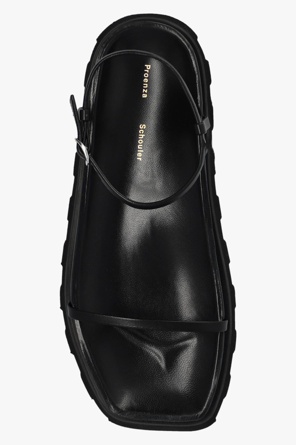Shop Proenza Schouler Forma Leather Sandals In Black