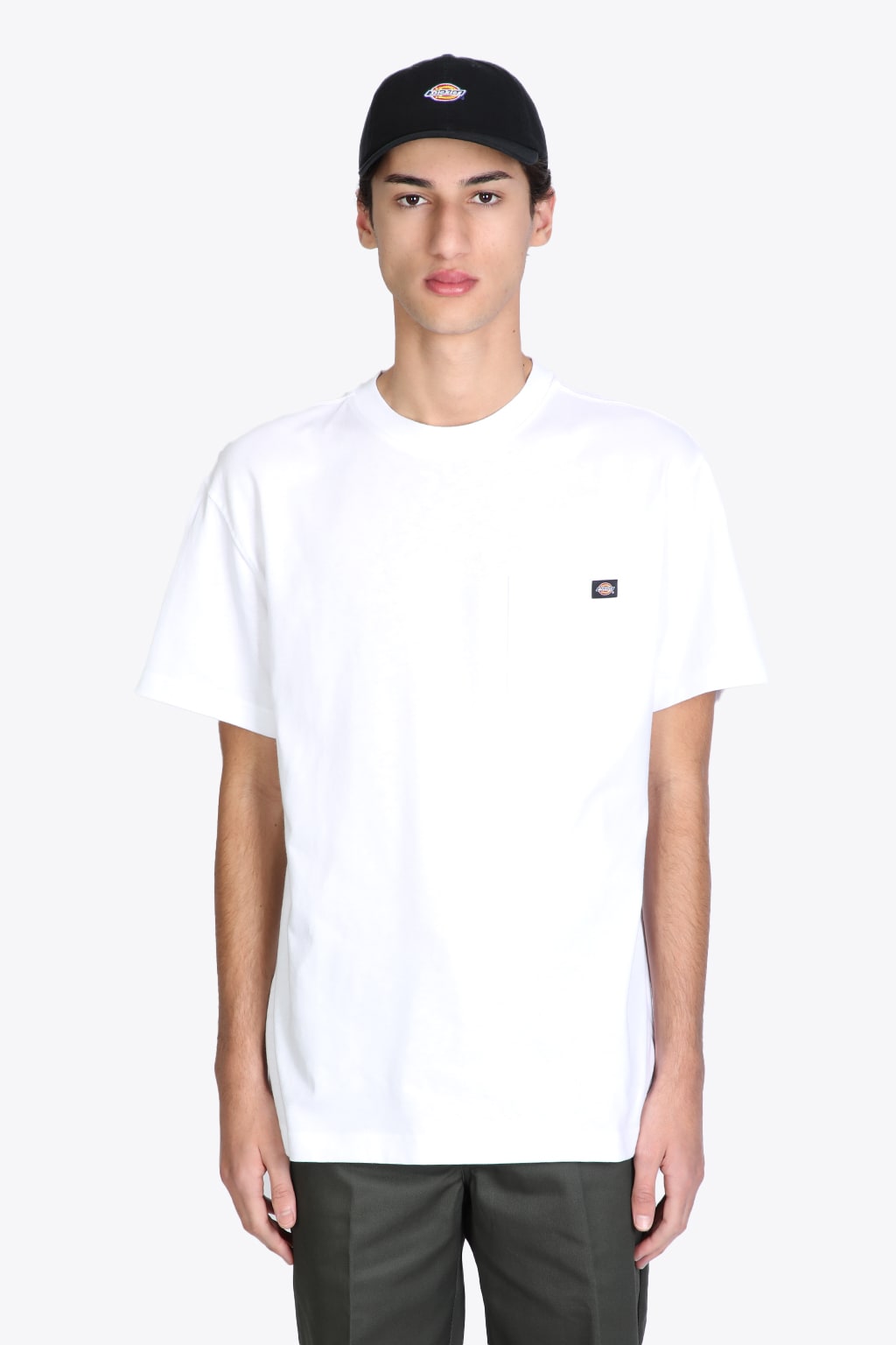 Dickies Porterdale White cotton t-shirt with chest pocket - Porterdale