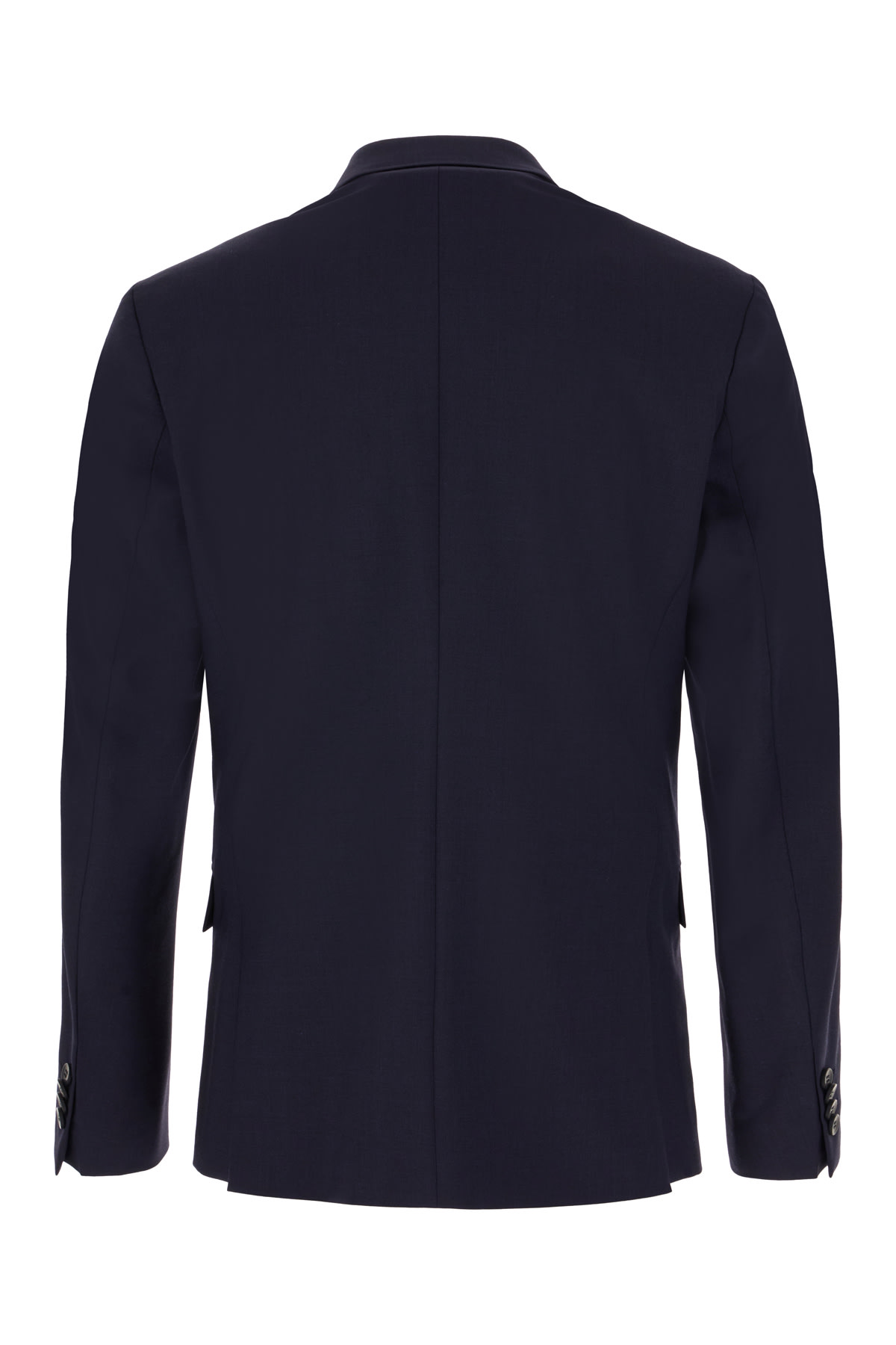 Shop Calvin Klein Navy Blue Stretch Wool Blend Blazer In Chw