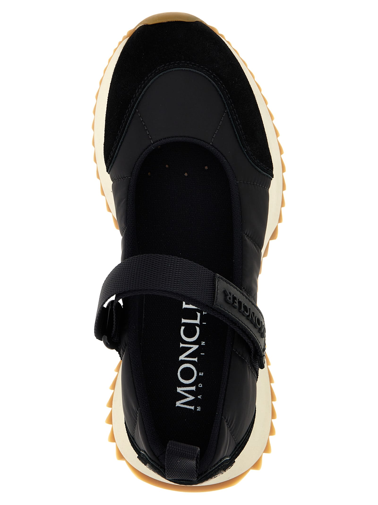 Shop Moncler Pacey Ballet Sneakers In Black