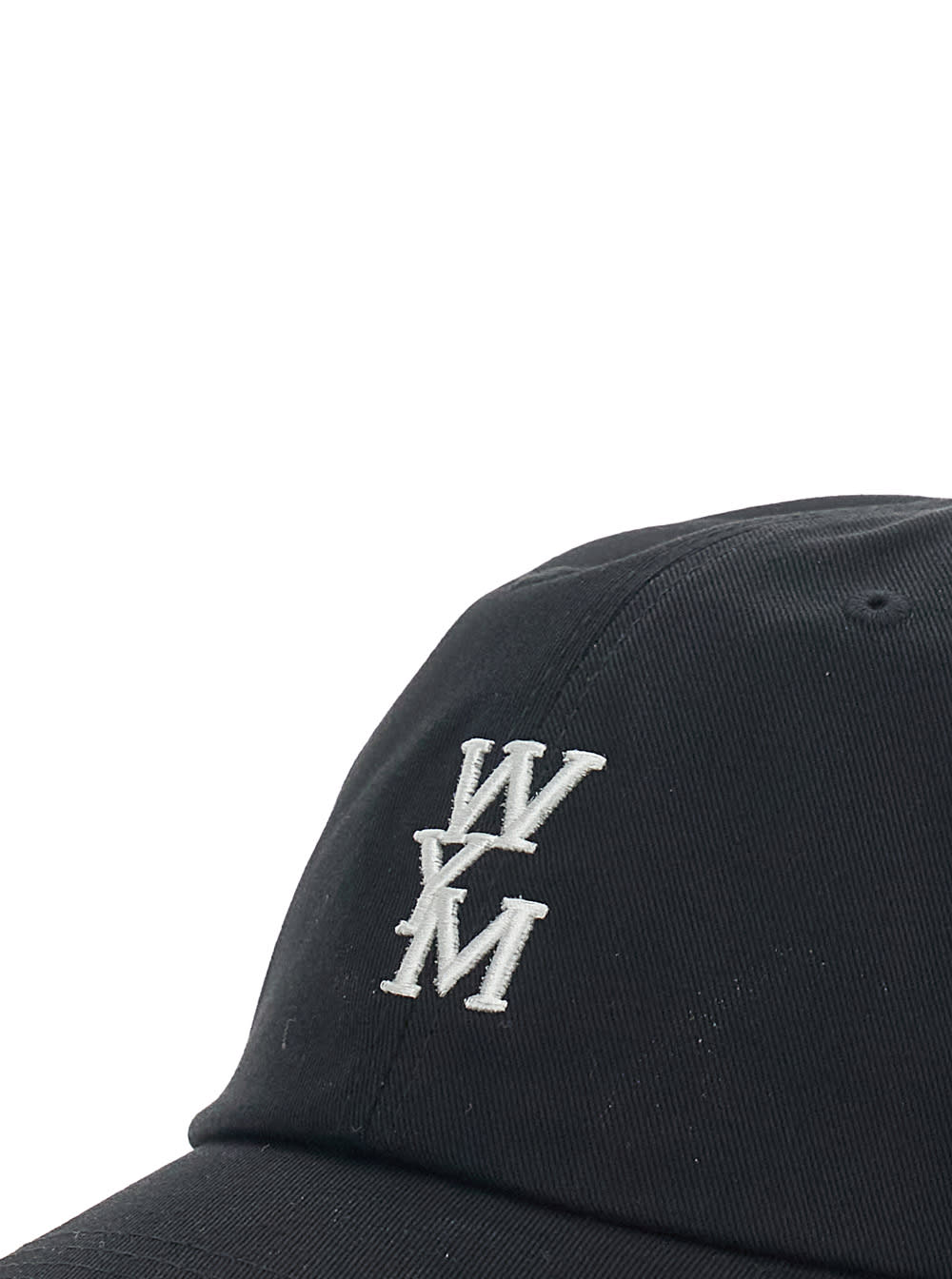 Wooyoungmi Black Baseball Cap With Logo On The Front And Logo Lettering On The Rear In Cotton Man In Black
