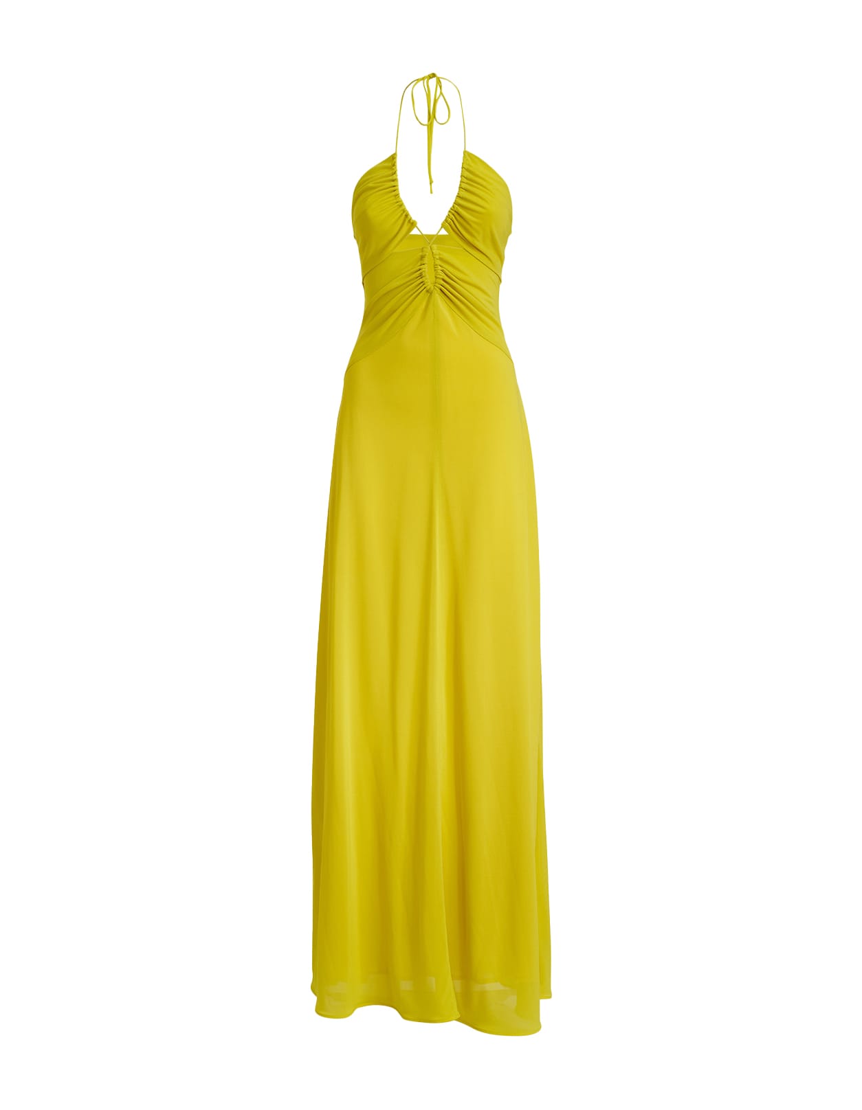 Etro Long Dress In Yellow Viscose Jersey