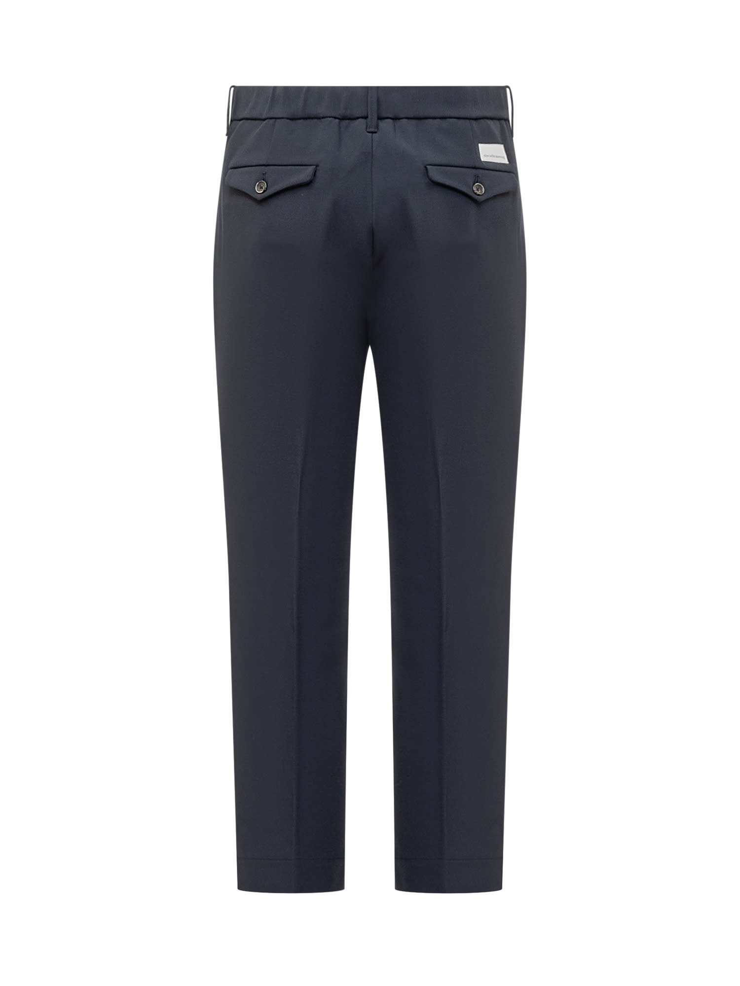 Shop Nine In The Morning Magda Bootcut Trousers In Blu Navy