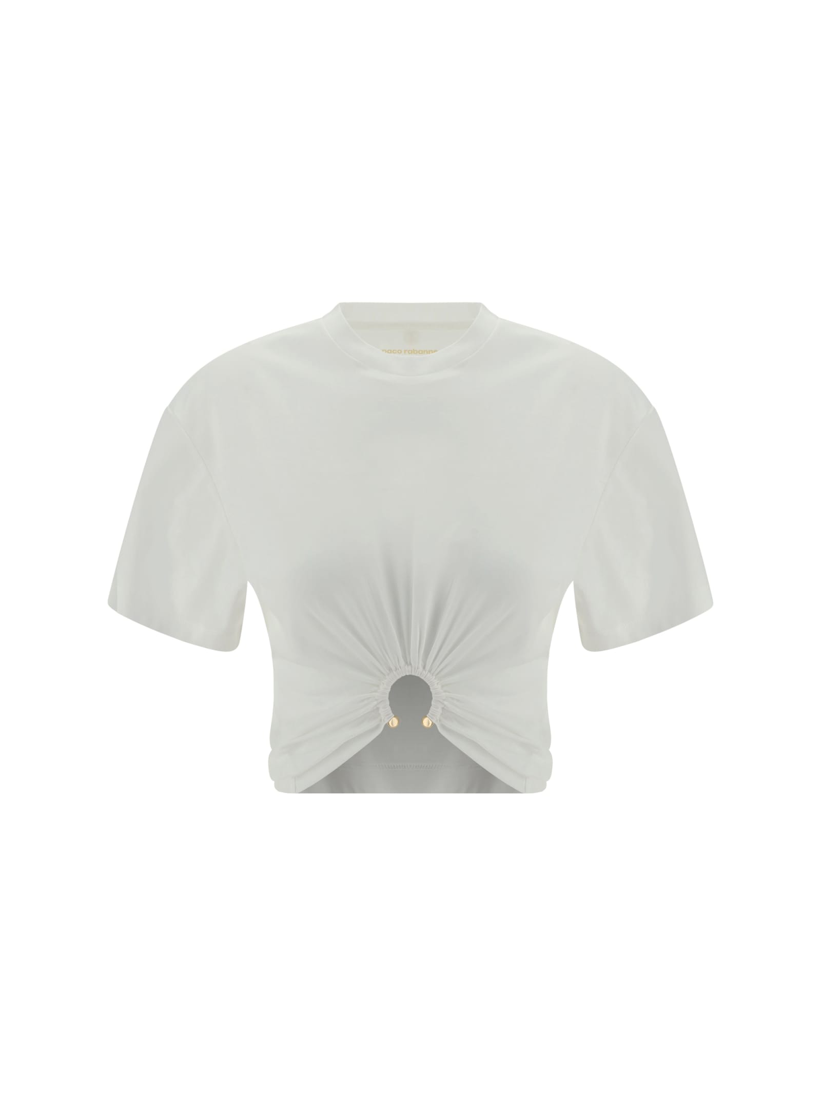 Shop Paco Rabanne T-shirt In Off White