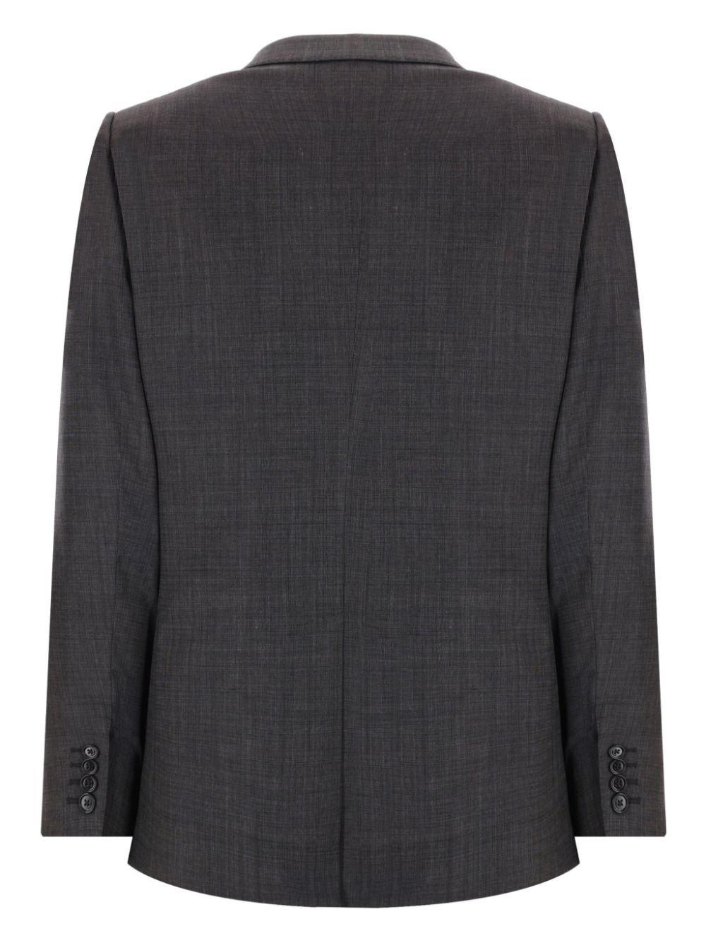 Shop Dolce & Gabbana Single-breasted Pressed Crease Tailored Suit In Grigio