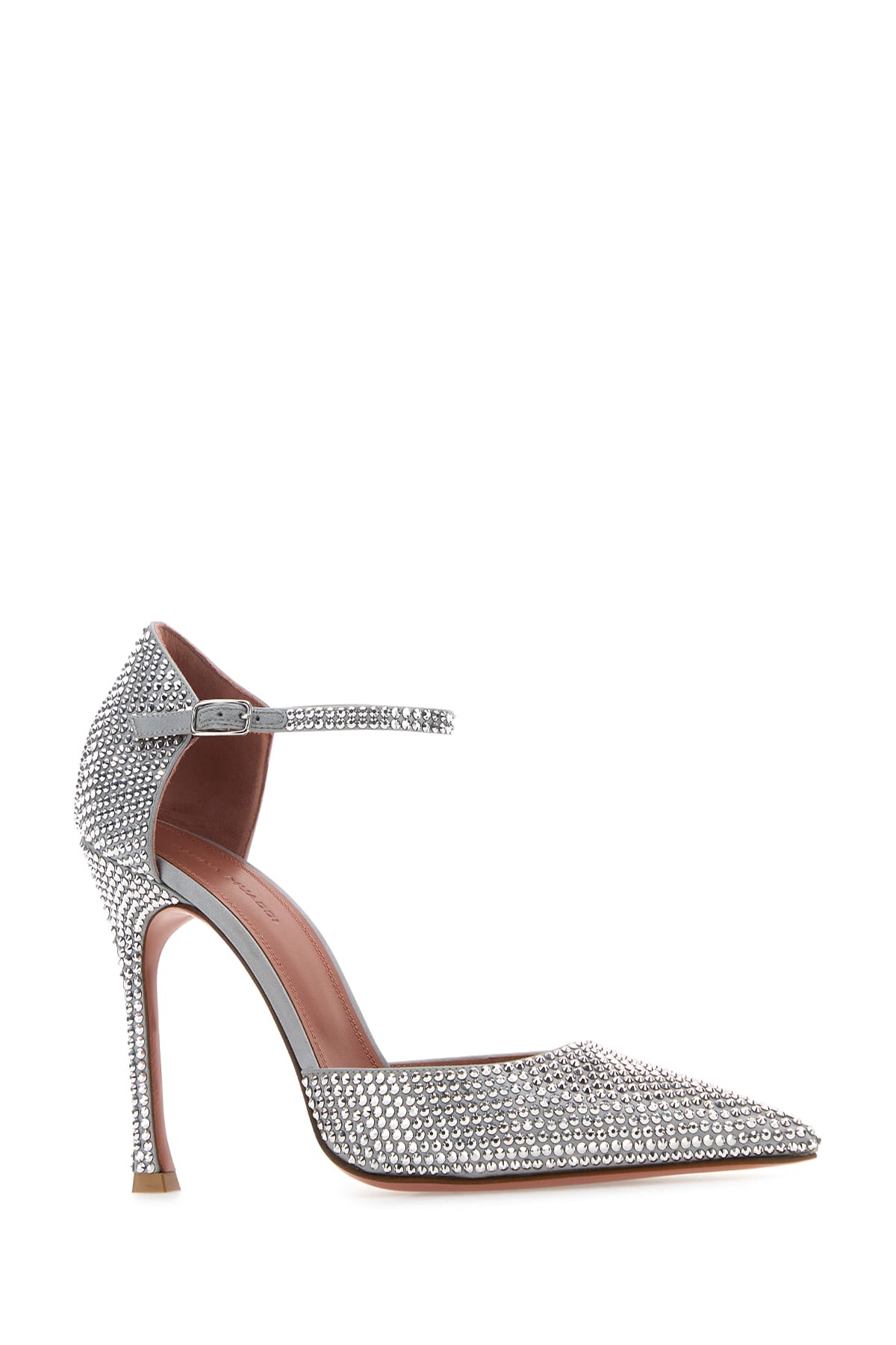 Amina Muaddi Pointed Shallow-mouthed High-heeled Shoes In Gresilchcr
