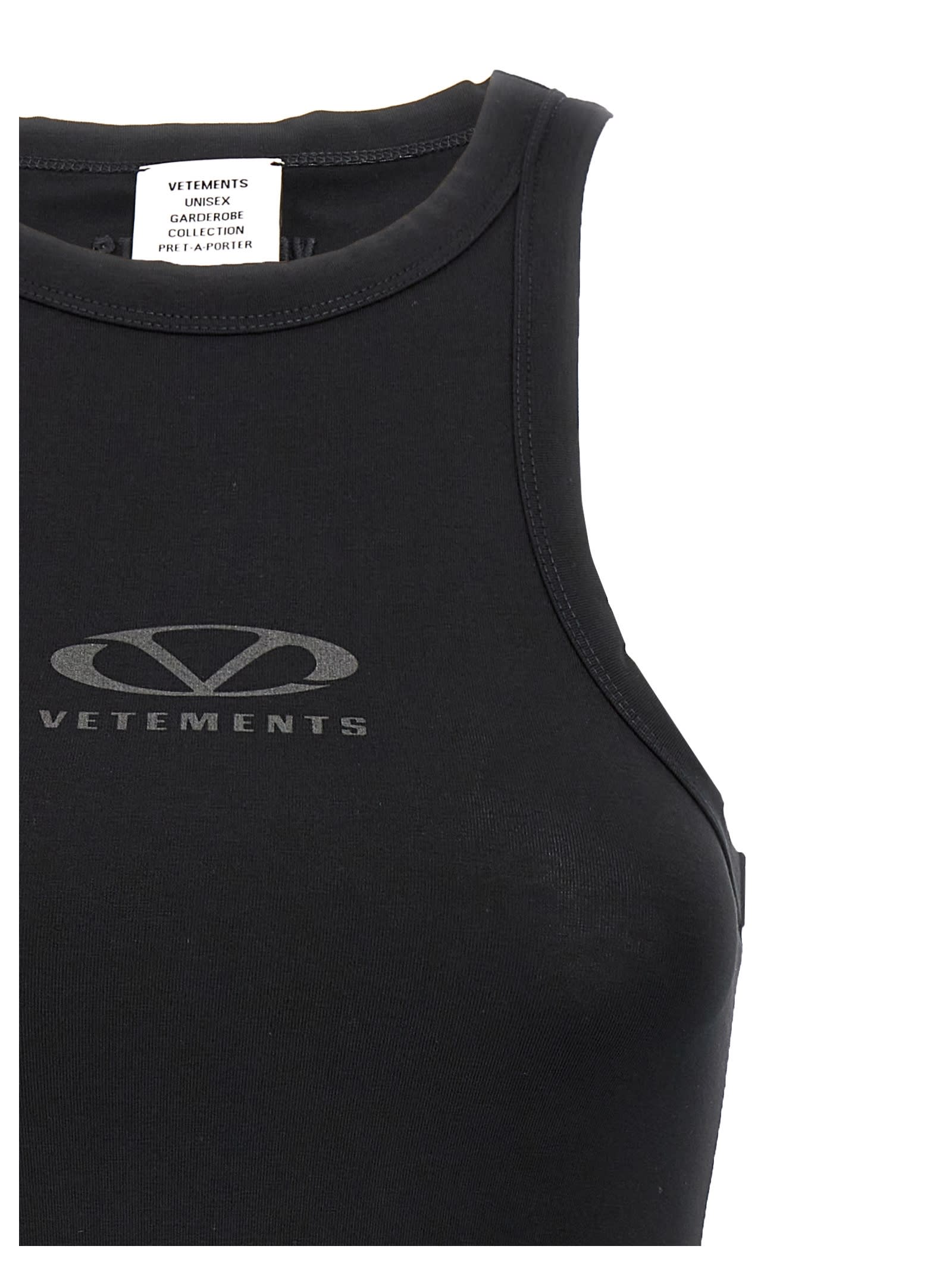 VETEMENTS OVAL LOGO TANK TOP