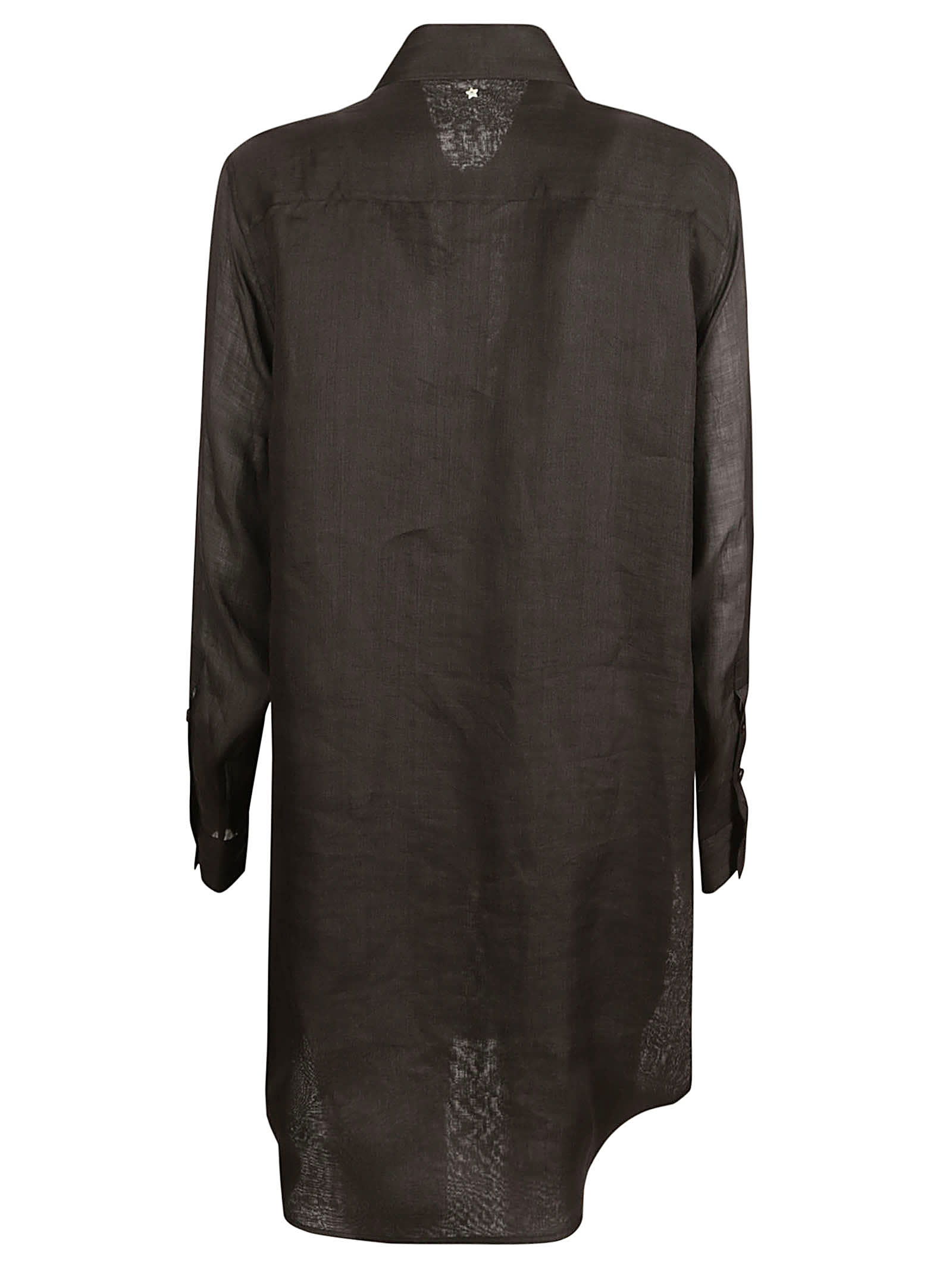 Shop Lorena Antoniazzi Double-layered Shirt In Black