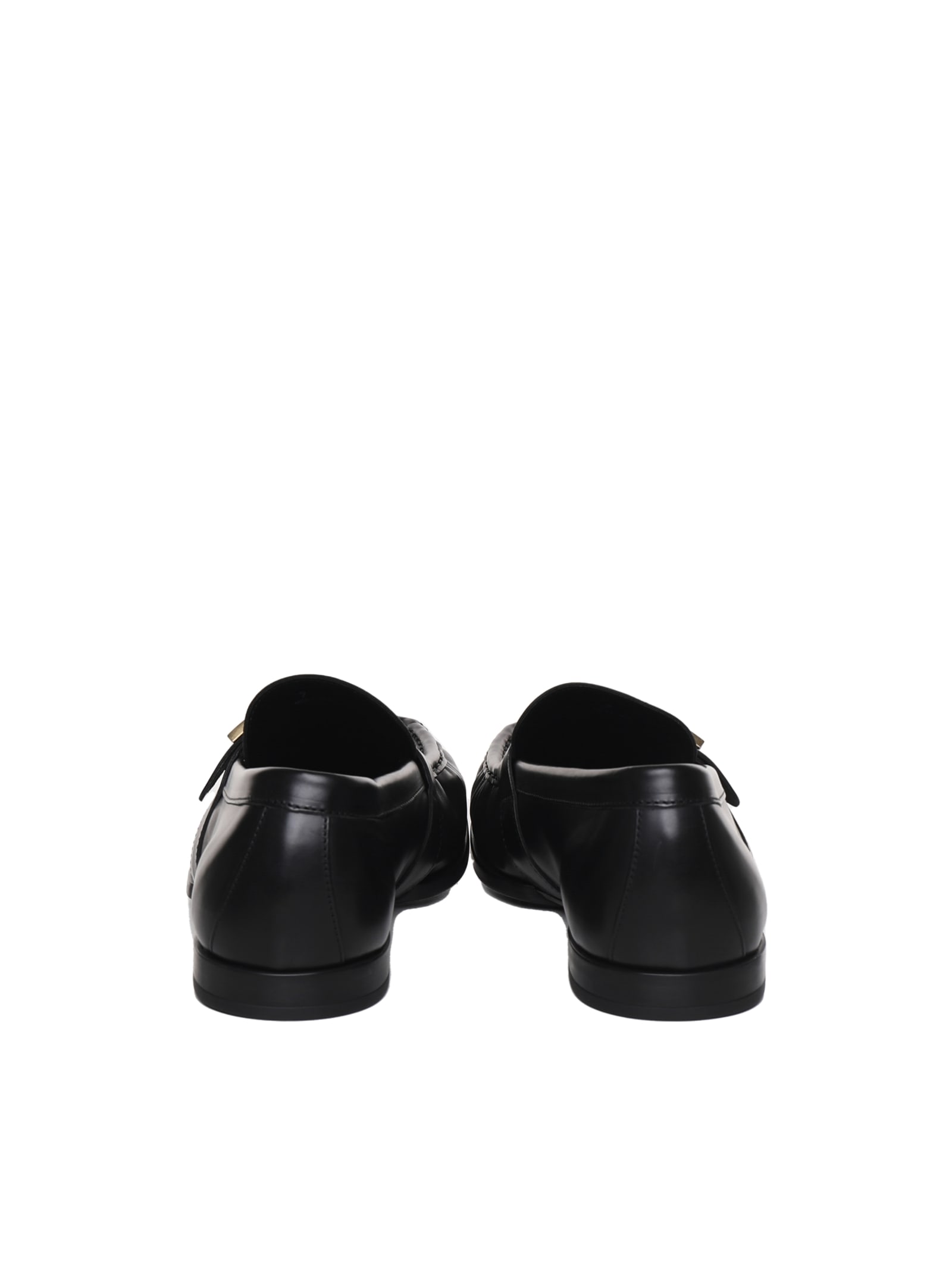 Shop Tod's T Timeless Moccasin In Leather In Black