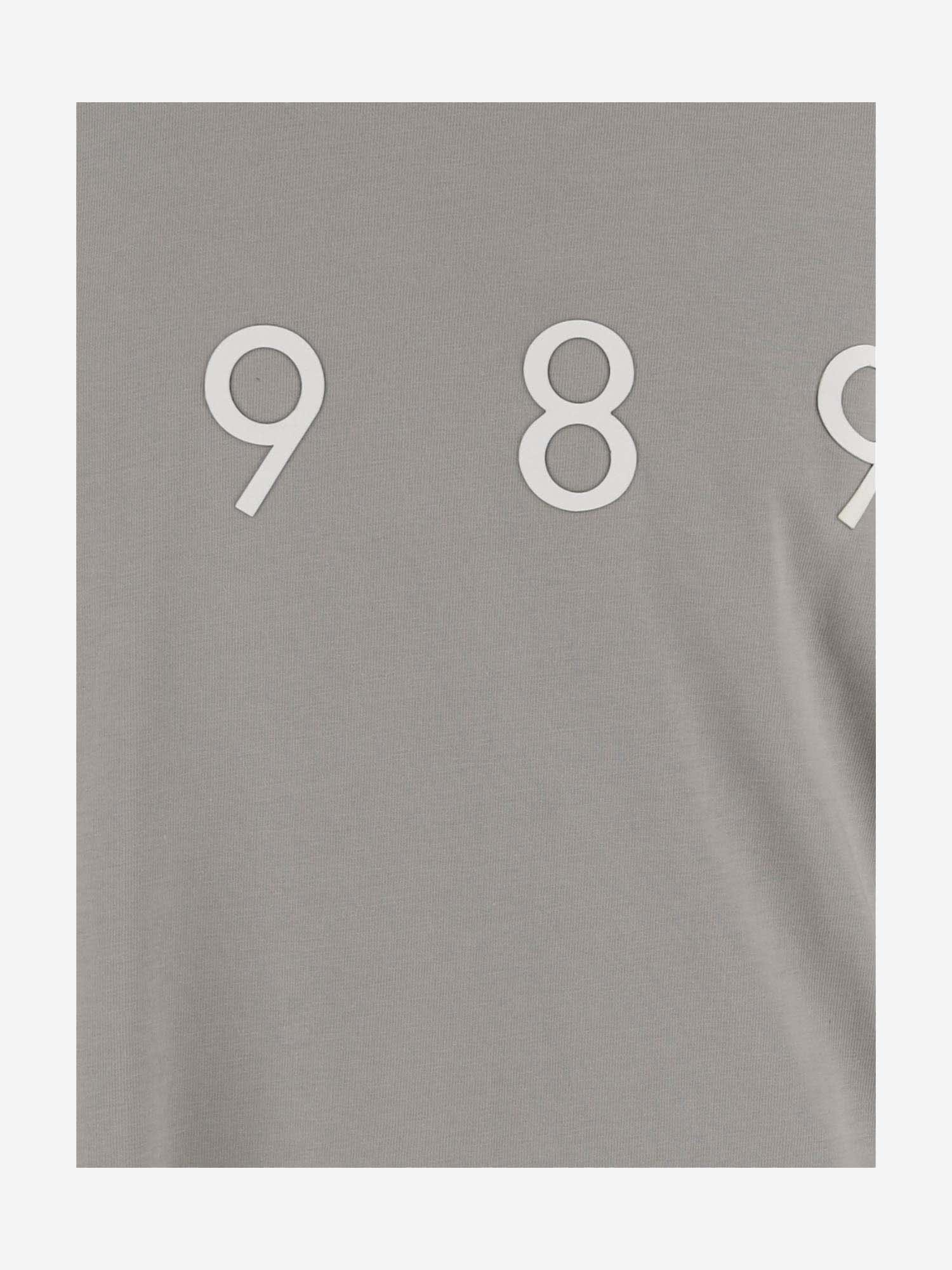 Shop 1989 Studio Cotton T-shirt With Logo In Grey