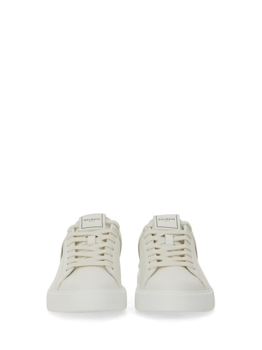 Shop Balmain B-court Sneaker In White