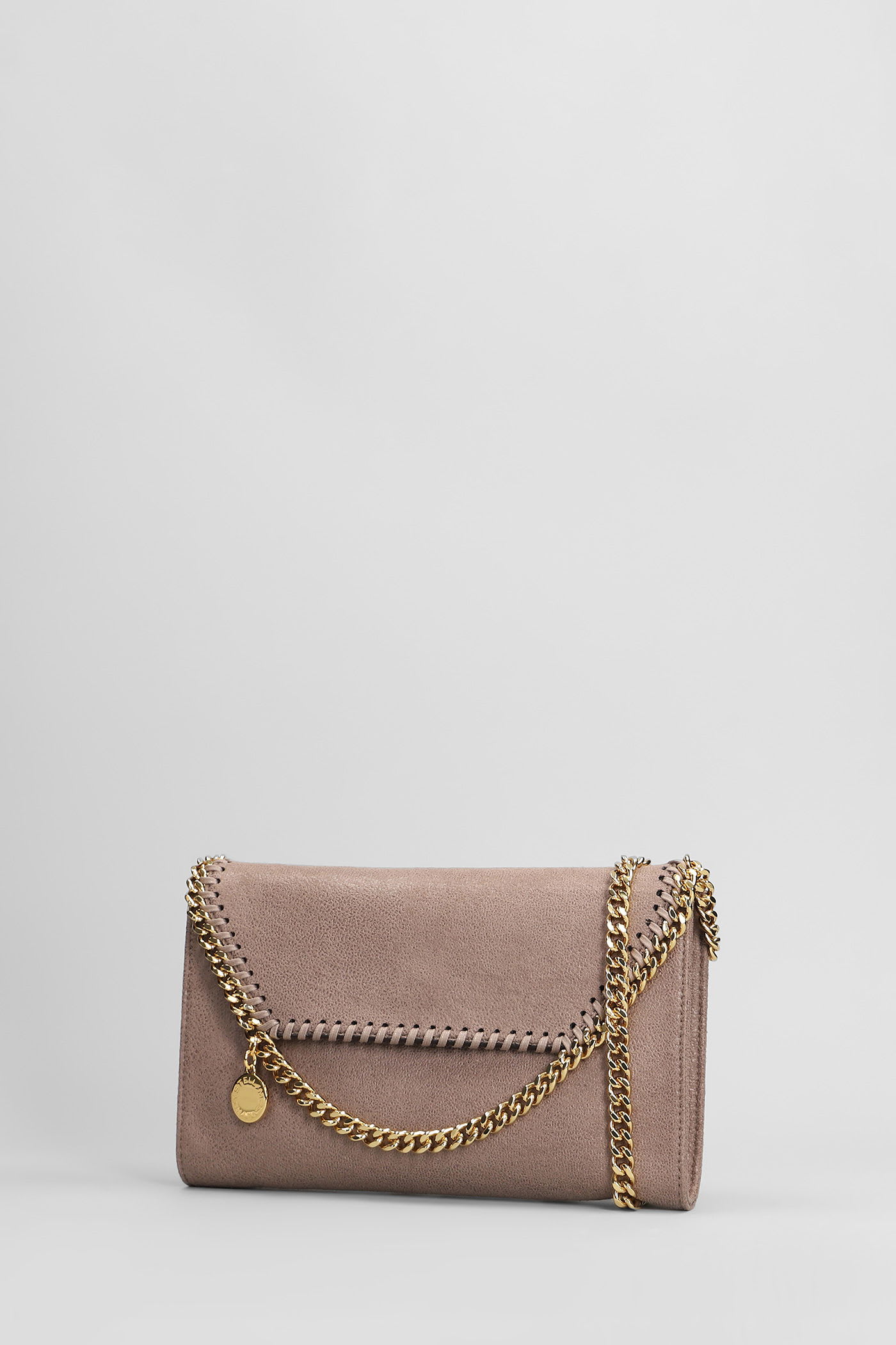 Stella Mccartney Falabella Wallet Shoulder Bag In Beige Polyester In Sand