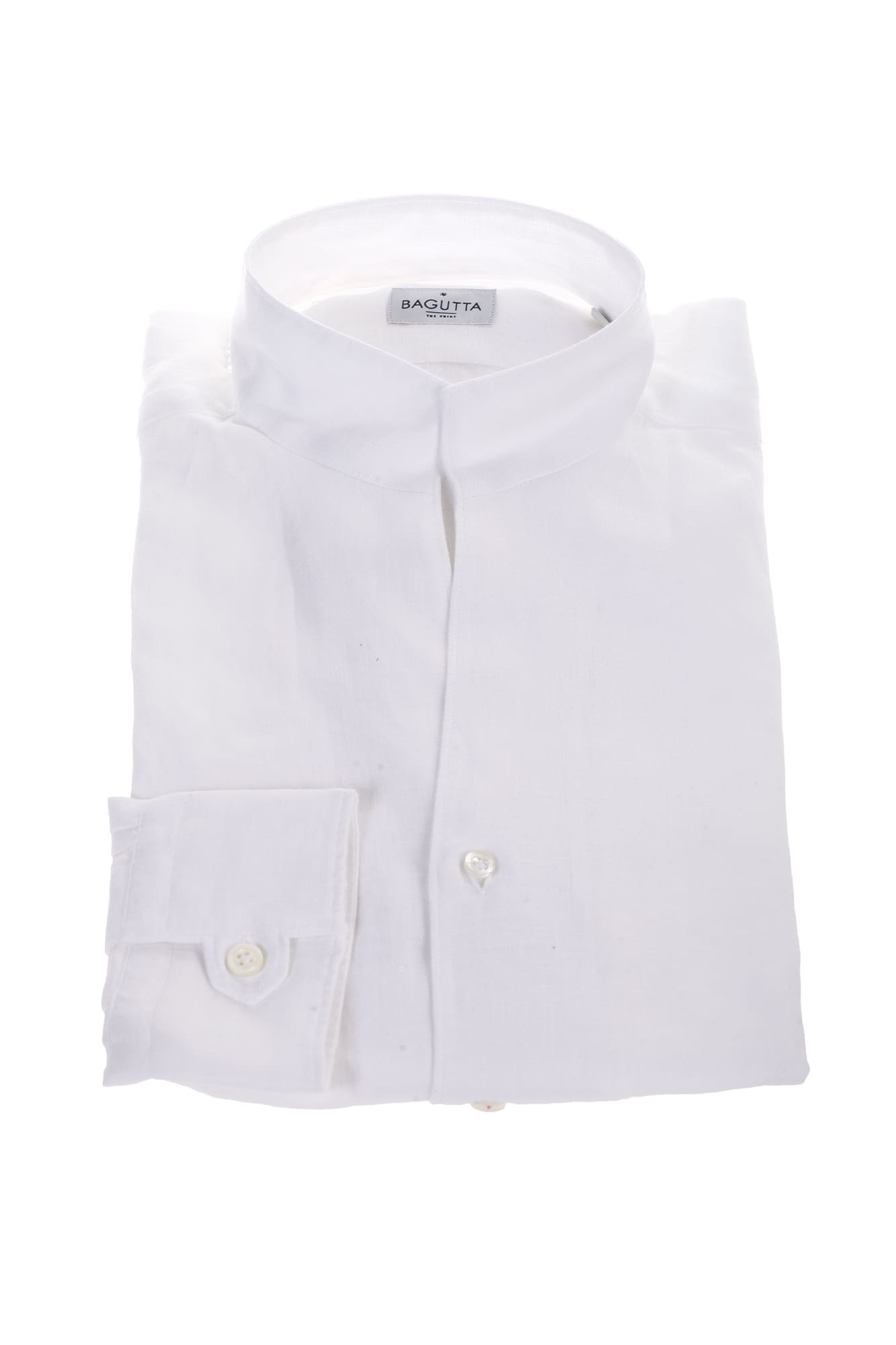 Bagutta white linen shirt