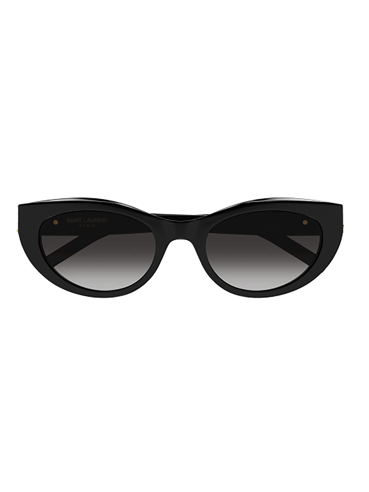 Shop Saint Laurent Sl M115 Sunglasses In Black Black Grey