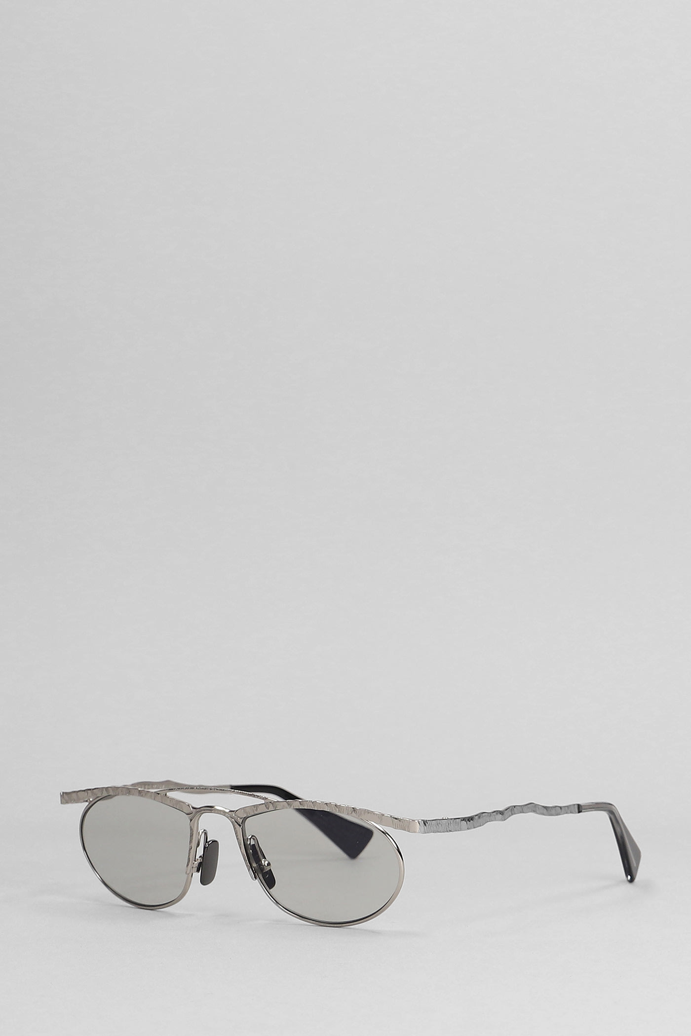 Kuboraum H52 Sunglasses In Silver Metal Alloy In Silver