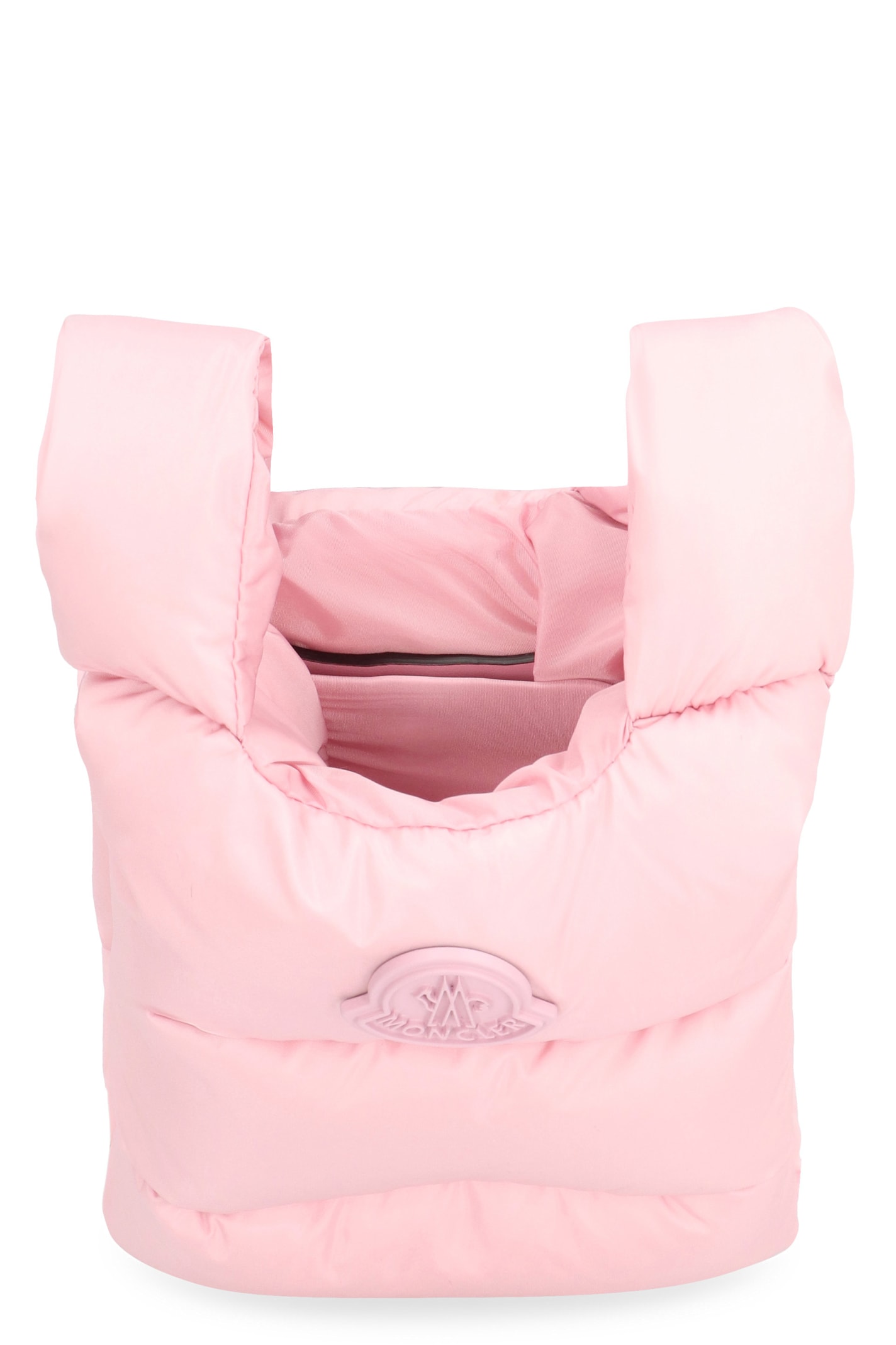 Shop Moncler Legere Nylon Messenger Bag In Pink