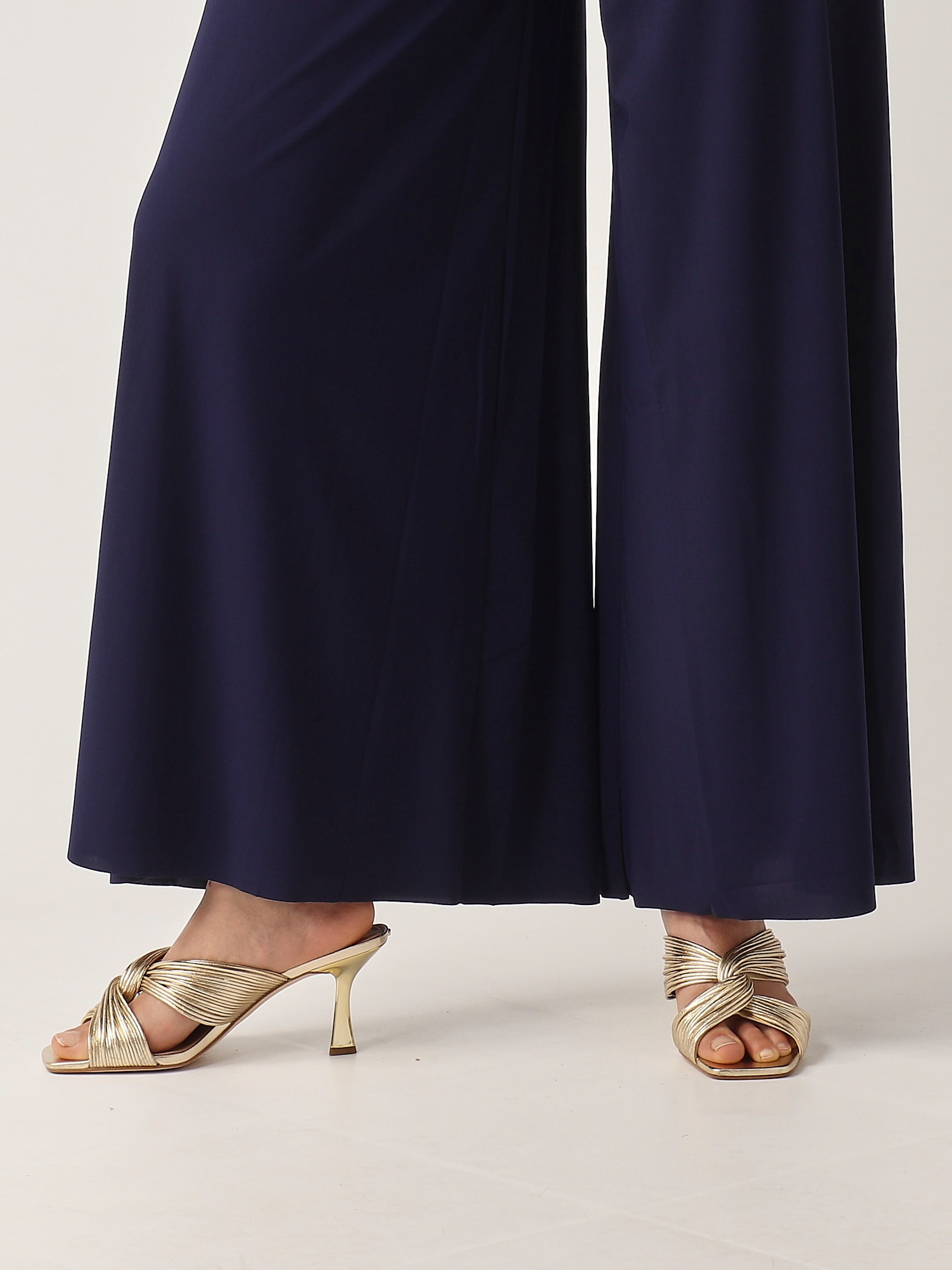 Maliparmi Pantalone Soft Jersey Trousers In Blue