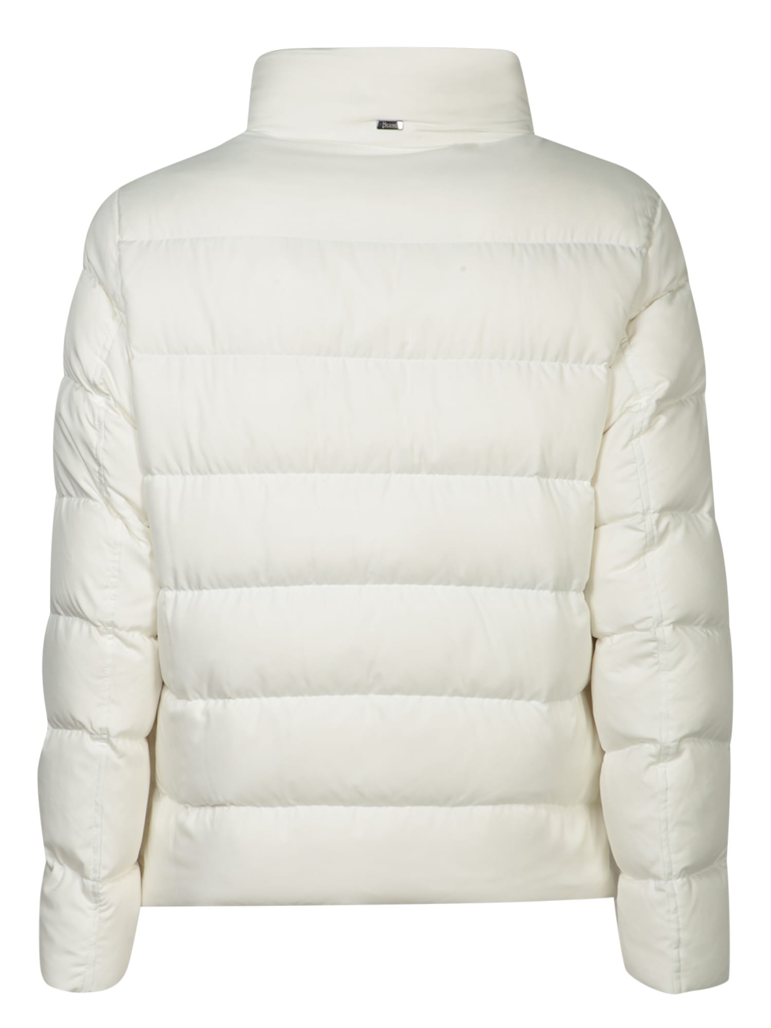 Herno Arendelle Faux Fur White Down Jacket In White