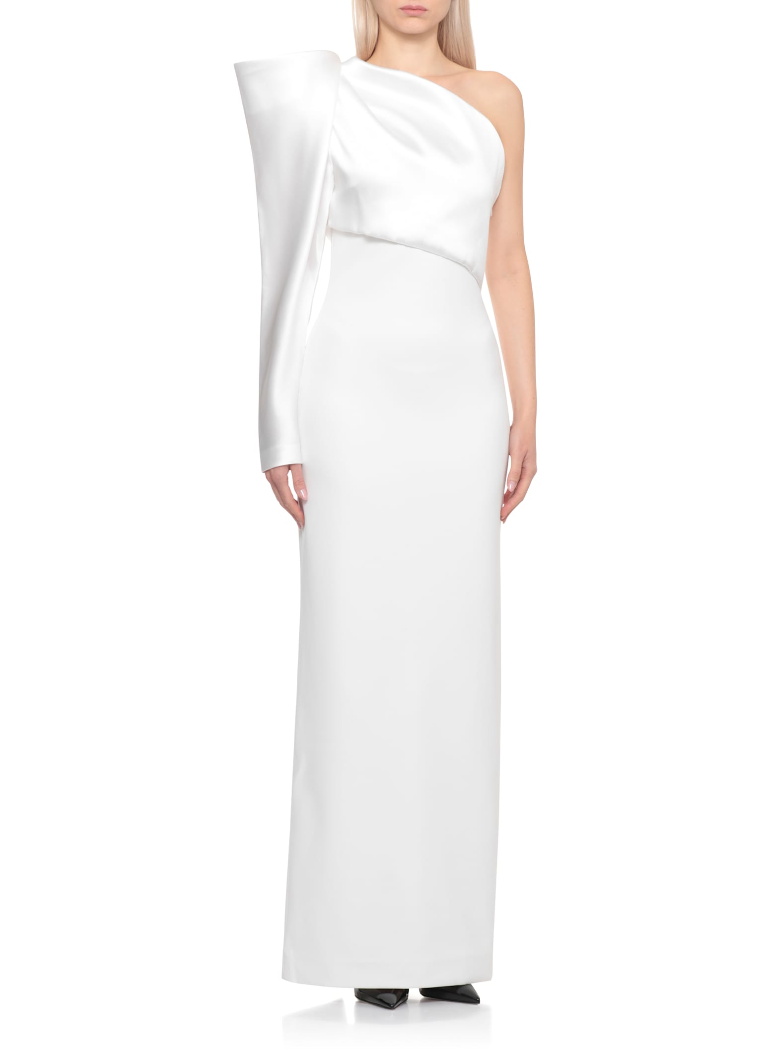 Solace London Tally Maxi Dress In White