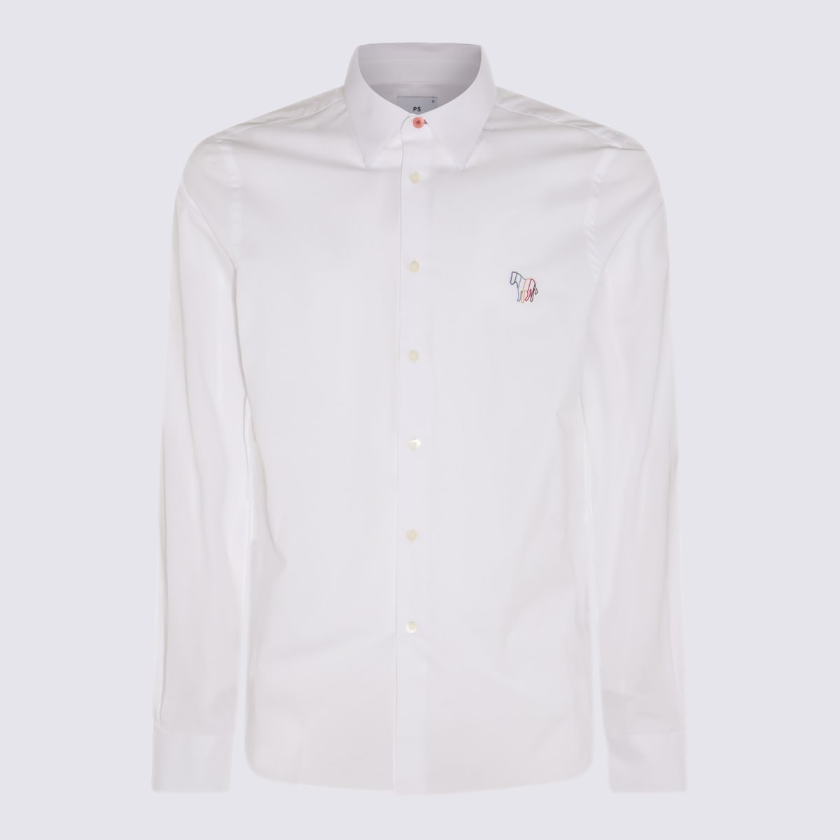 Shop Paul Smith White Cotton Shirt