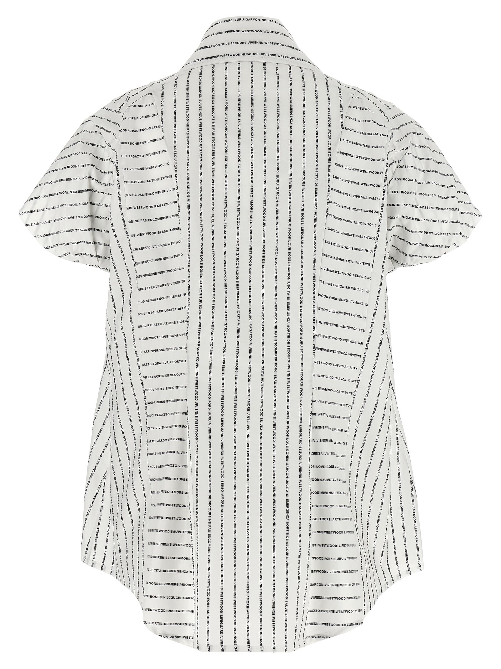 Shop Vivienne Westwood Twisted Bagatelle Shirt In White/black