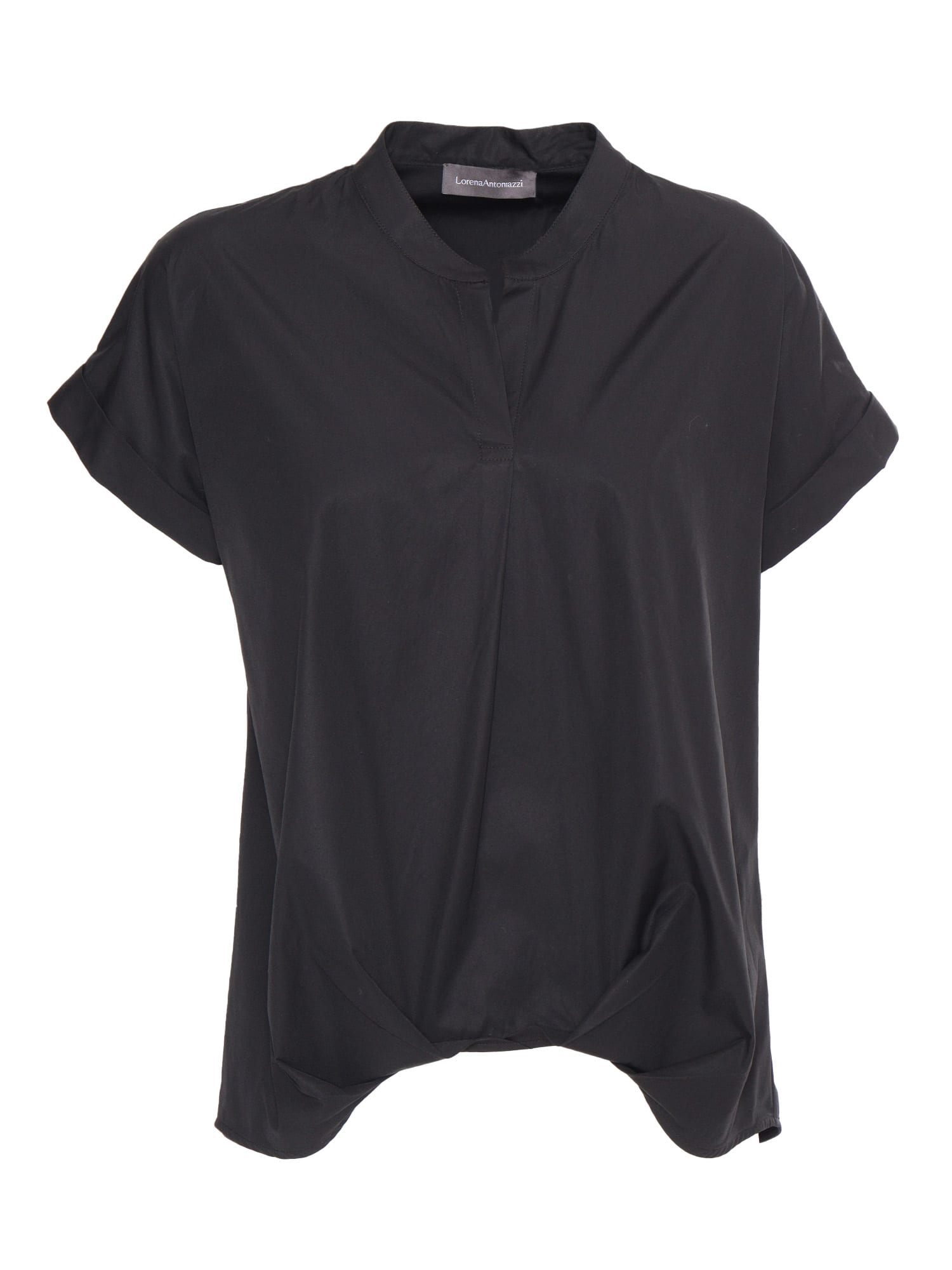 Shop Lorena Antoniazzi Black Sleeveless Shirt
