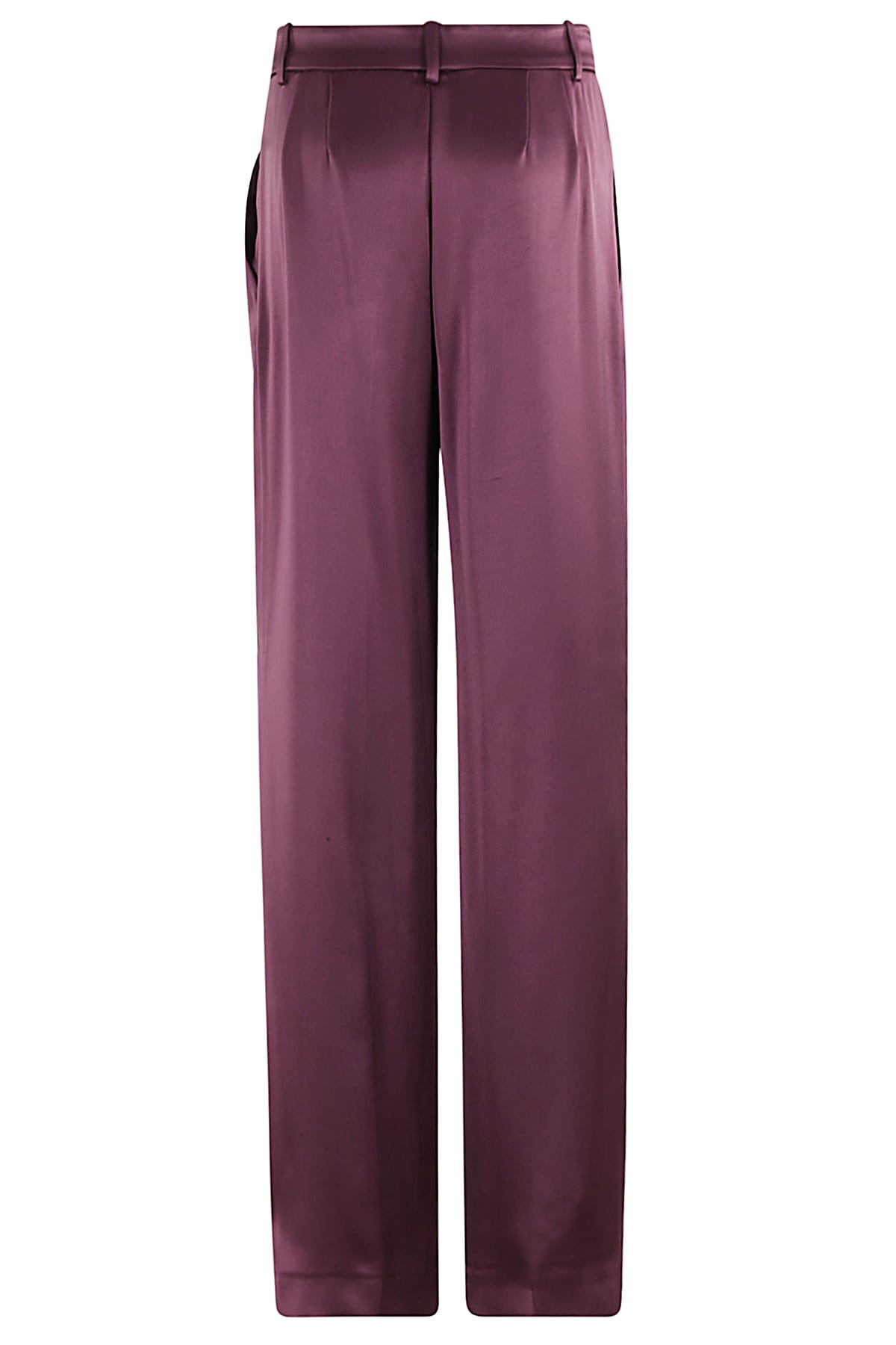 Shop Pinko Laon Pantalone Satin In Vino D Uva