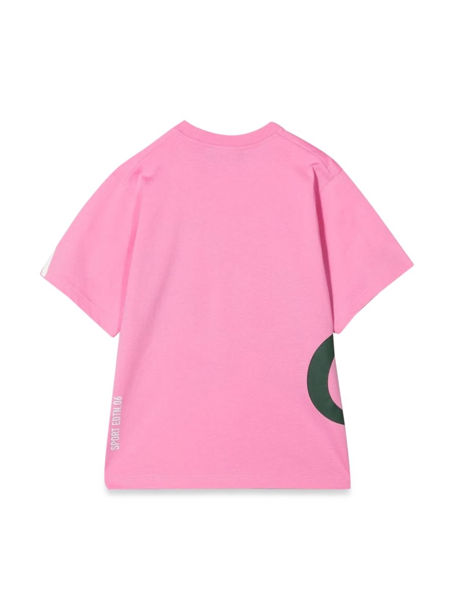 Shop Dsquared2 T-shirt Allover Writing In Pink
