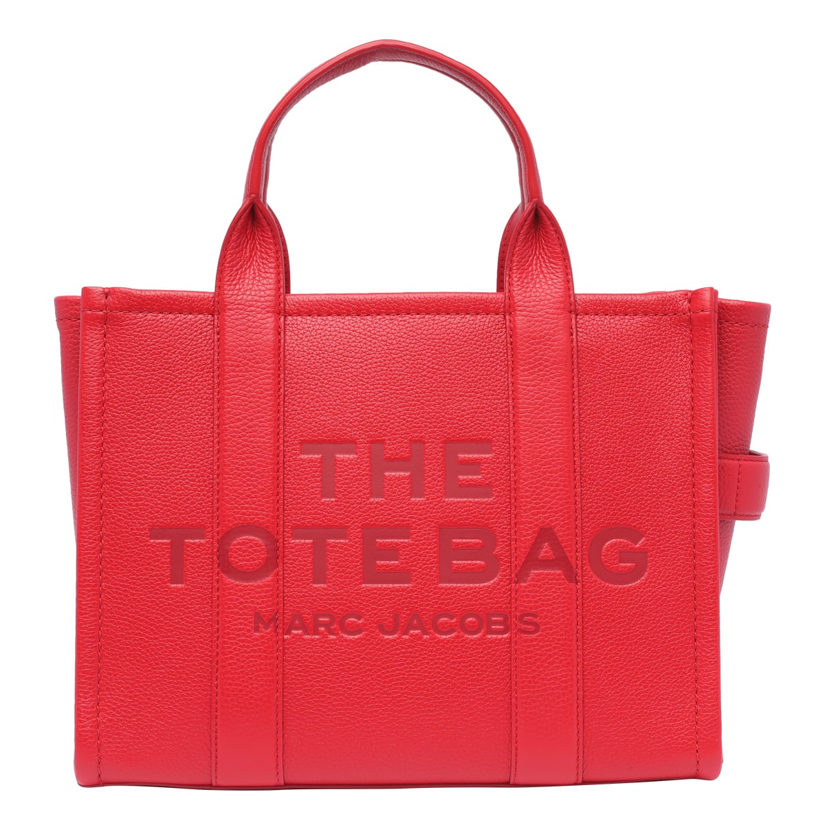 Shop Marc Jacobs The Medium Leather Bag In Red