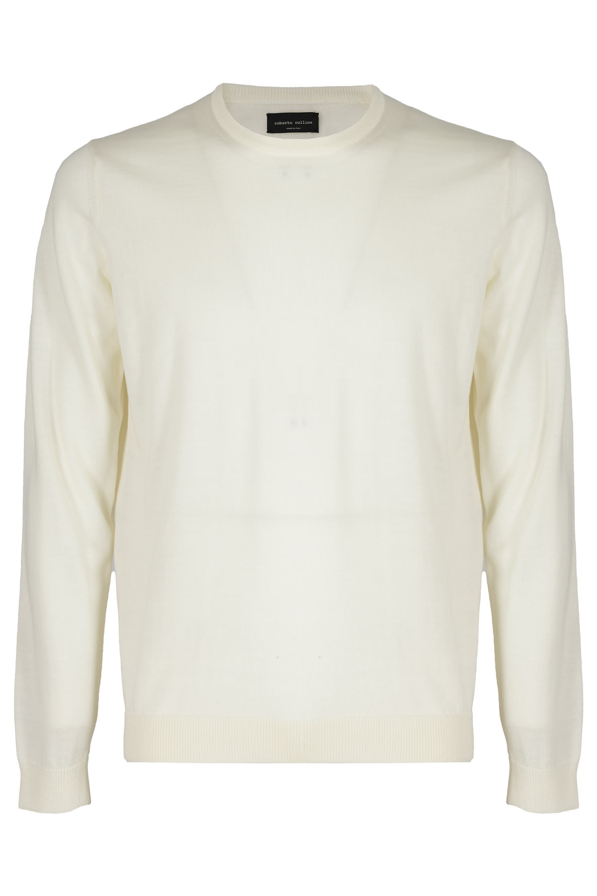 Roberto Collina Maglia Girocollo In Ecru