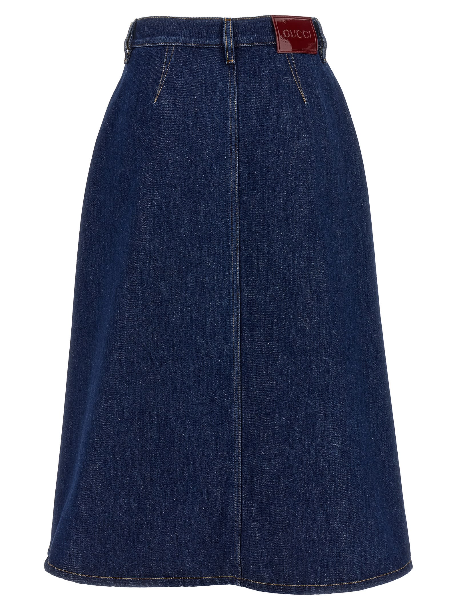 Gucci Knee Length And Midi Skirts In Blue