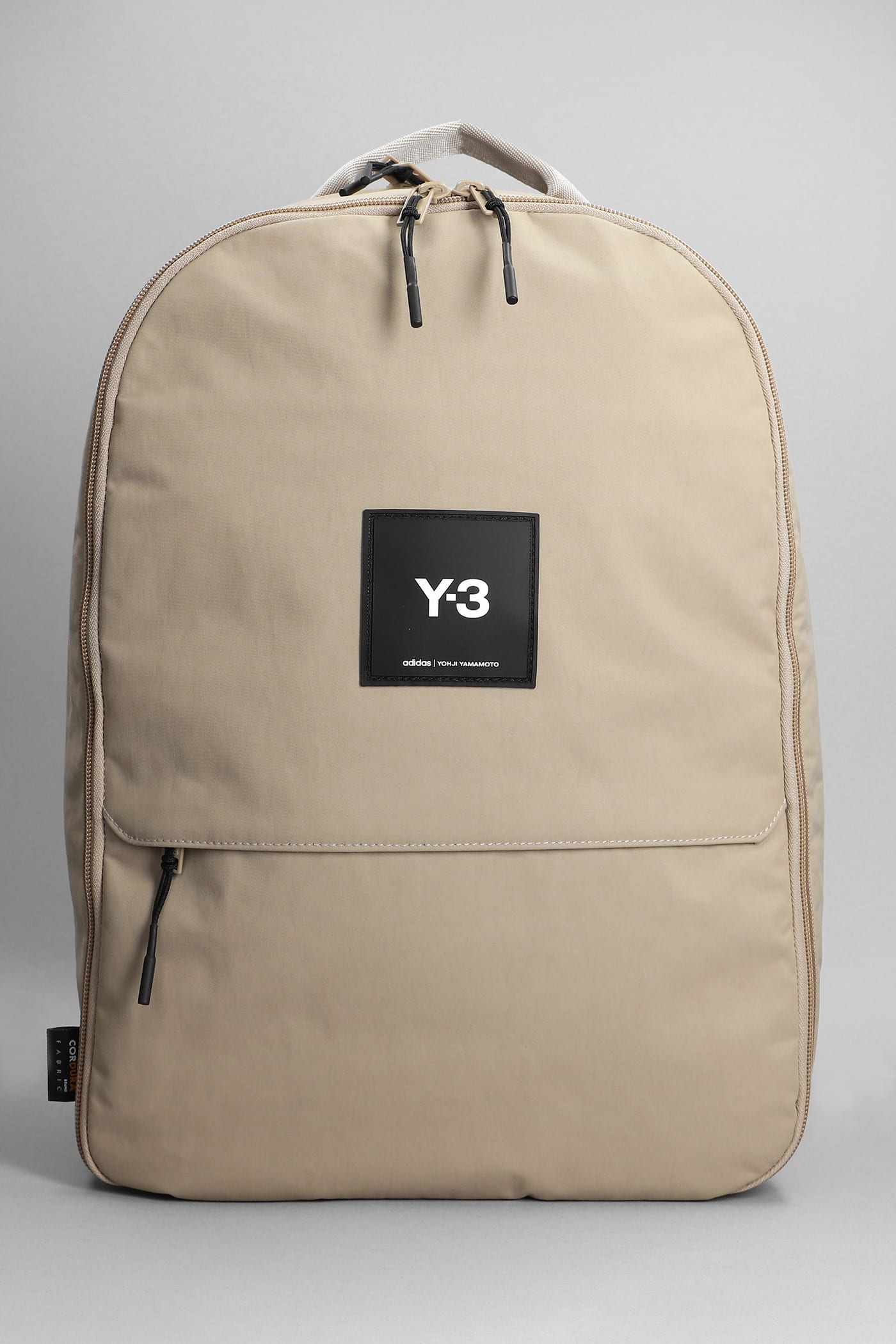 Y-3 Tech Bp Backpack In Beige Synthetic Fibers