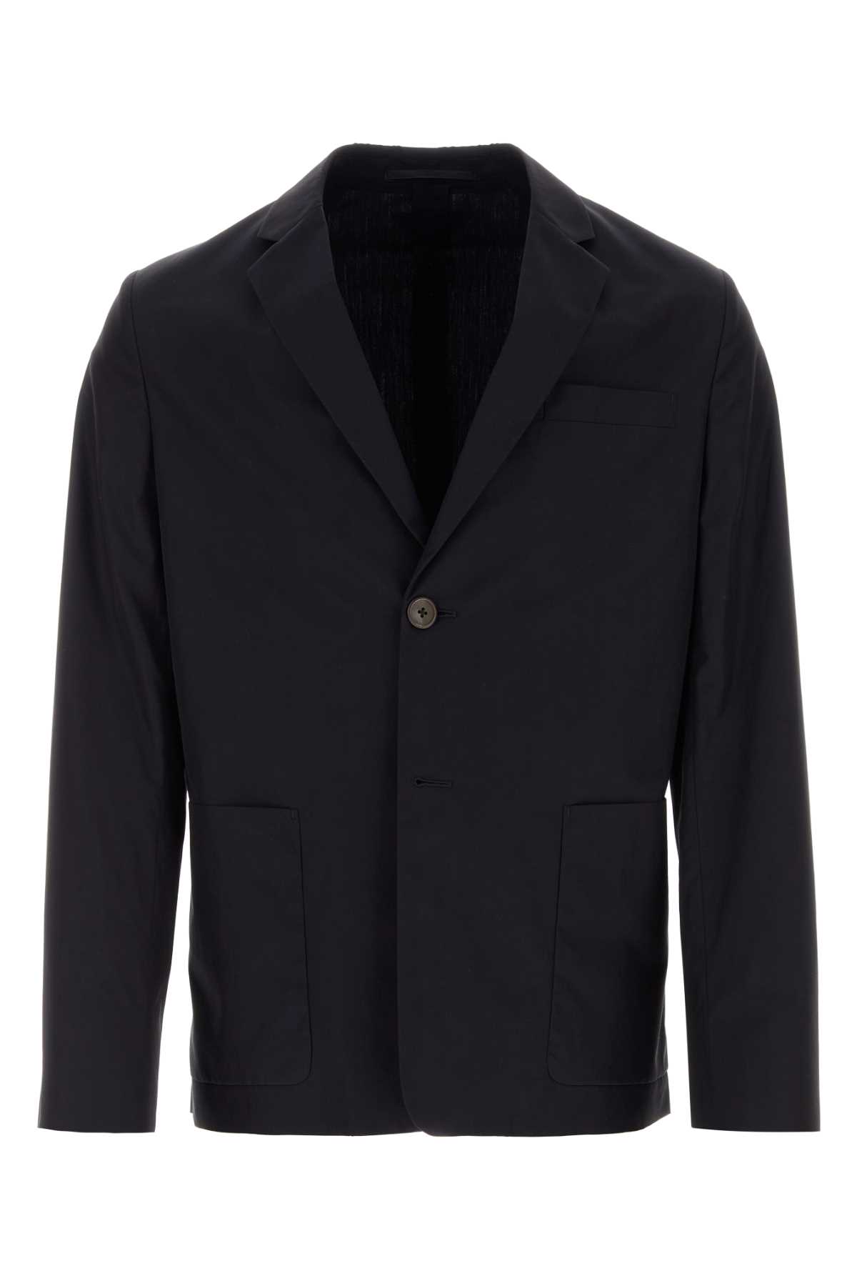 Midnight Blue Cotton Blazer