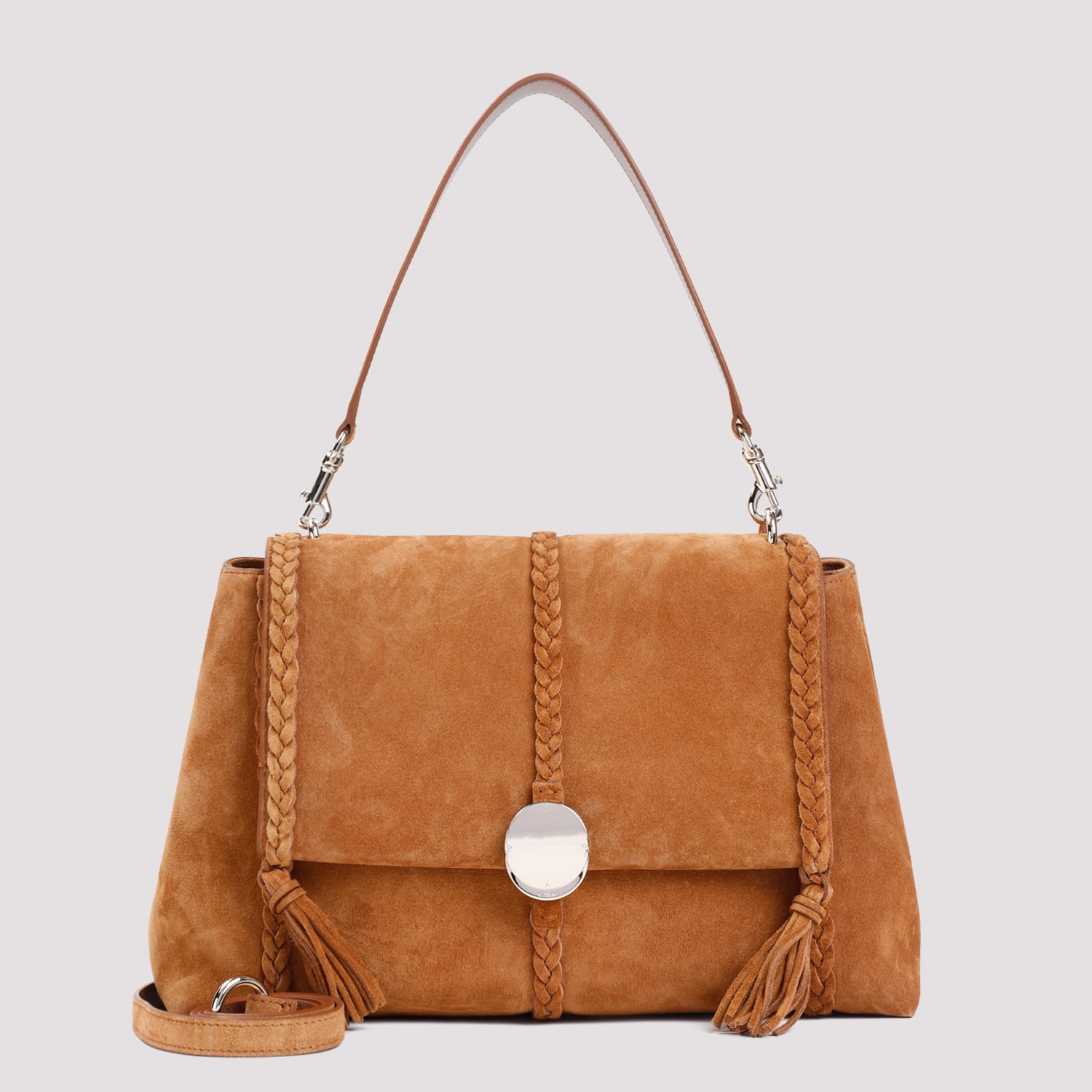 Shop Chloé Penelope Handbag In Autumnal Brown