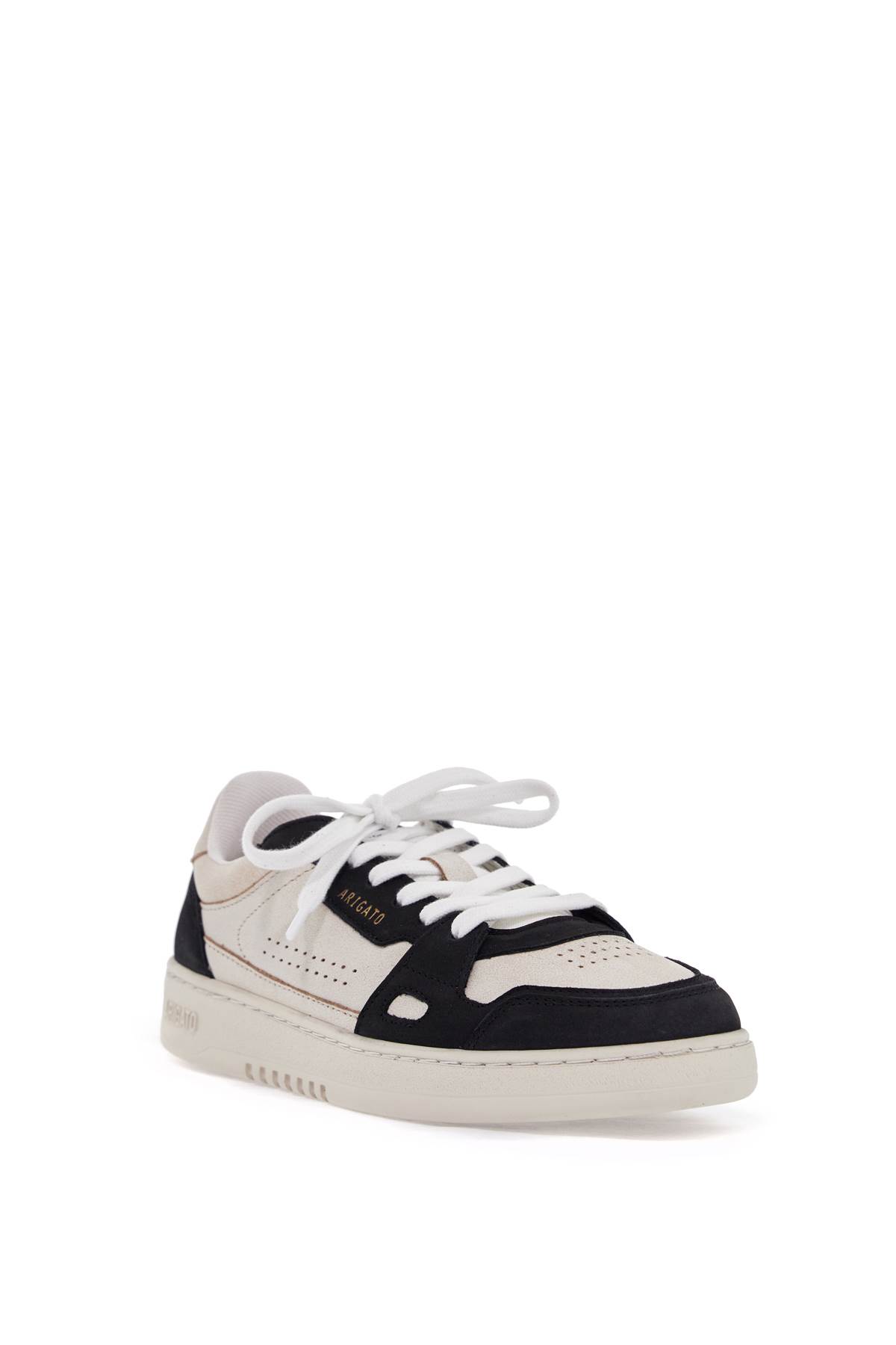 Axel Arigato White Black Round Toe Sneakers In Beige