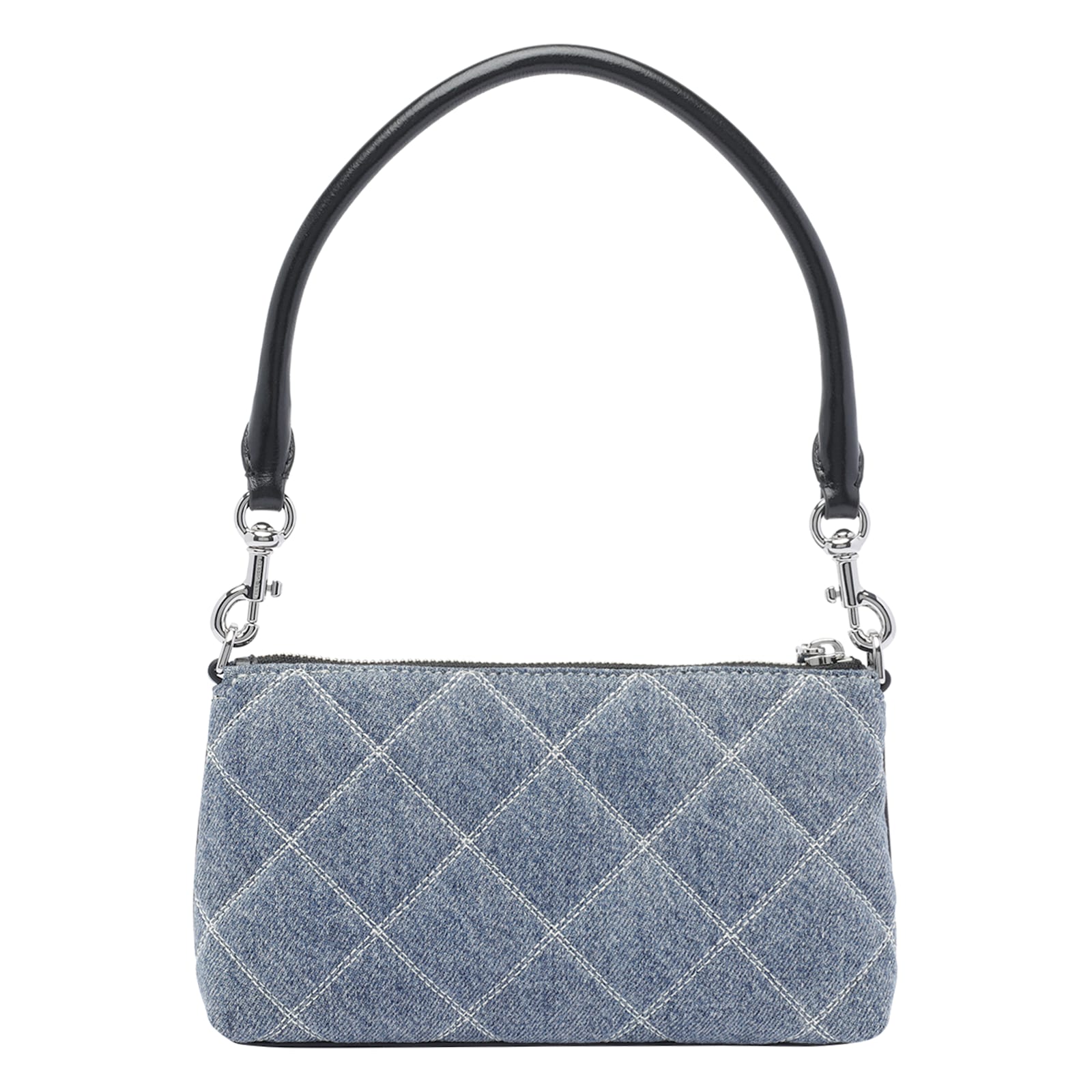Marc Jacobs Pochette Snapshot In Quilted Denim In Blue