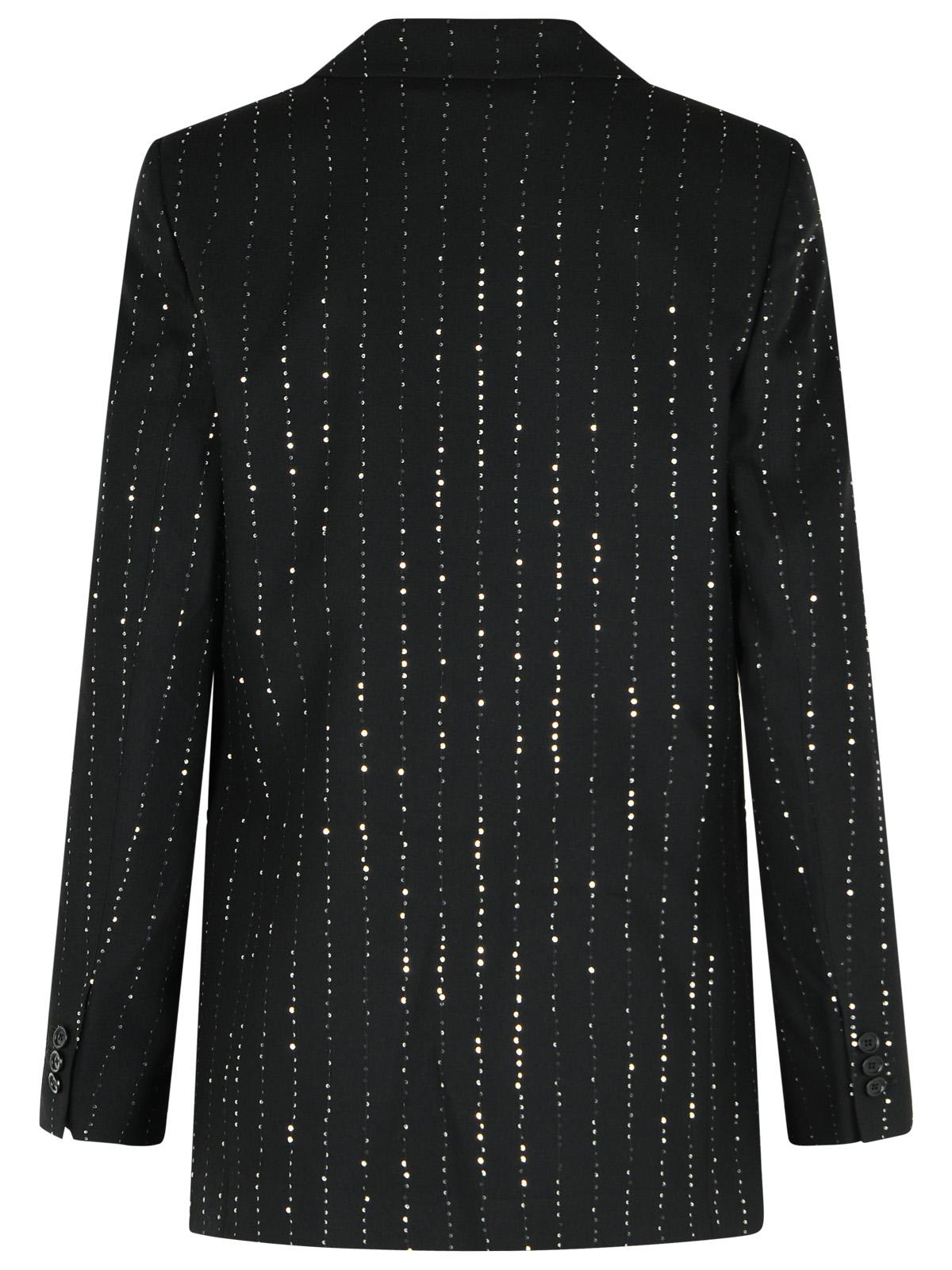 Philipp Plein Sequin Embellished Boyfriend Fit Blazer In Black