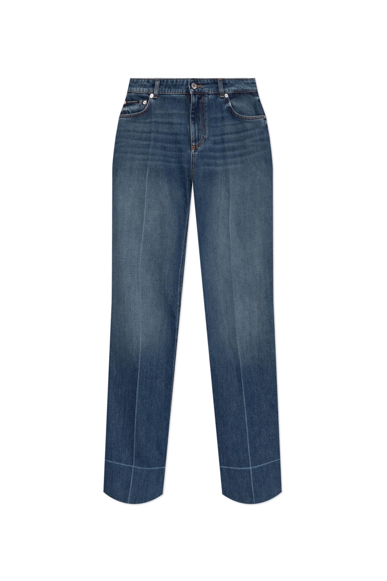Dolce & Gabbana Straight-leg Jeans In Multi